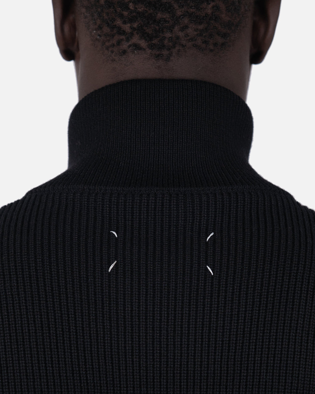 Icons Zip Cardigan In Black Maison margiela – Гарантія оригінальності – збільшений вид