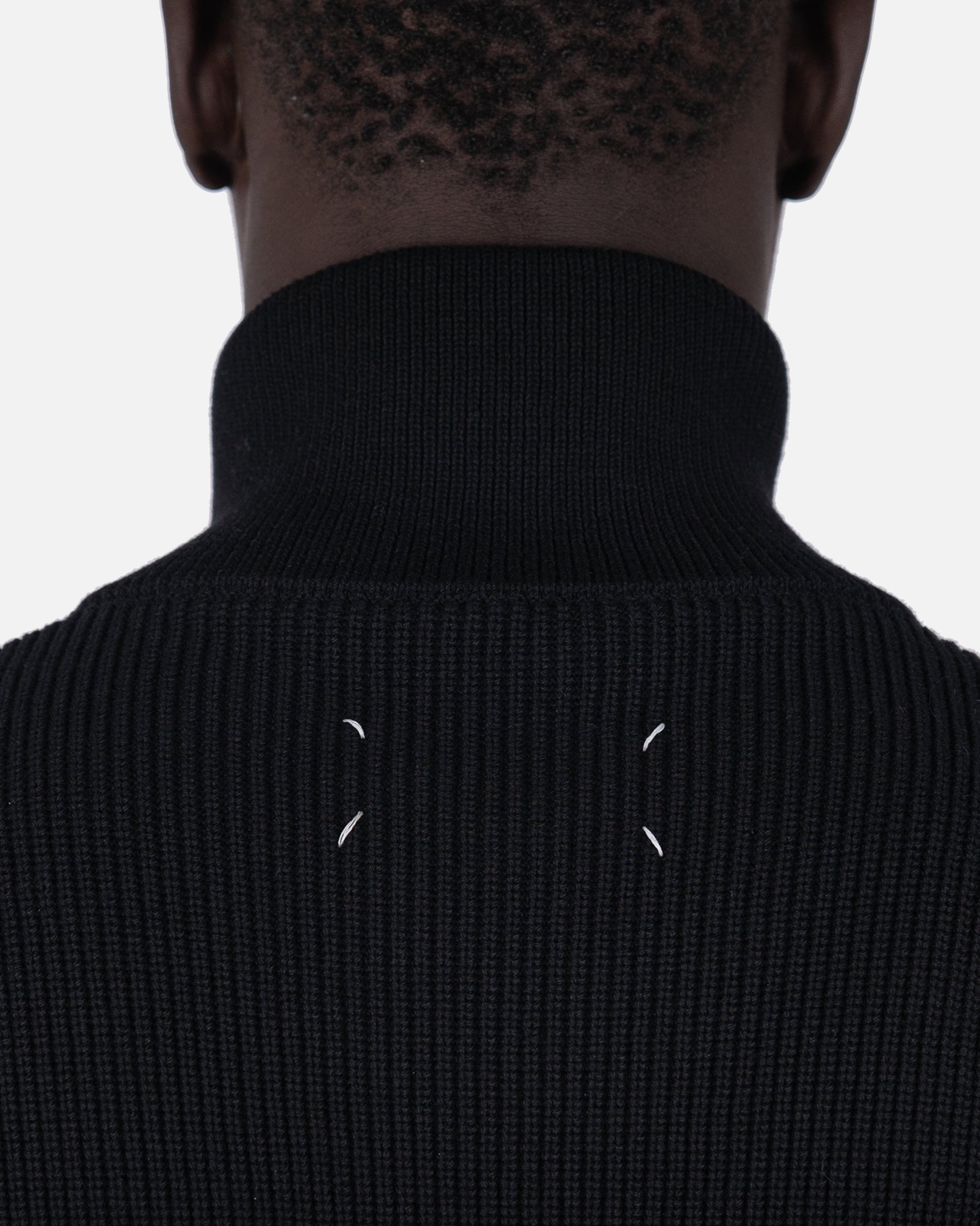 Icons Zip Cardigan In Black Maison margiela – Гарантія оригінальності – збільшений вид