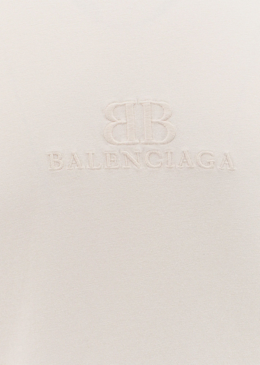 Ecru Bb Classic T-Shirt Balenciaga – Гарантія оригінальності – детальний вид