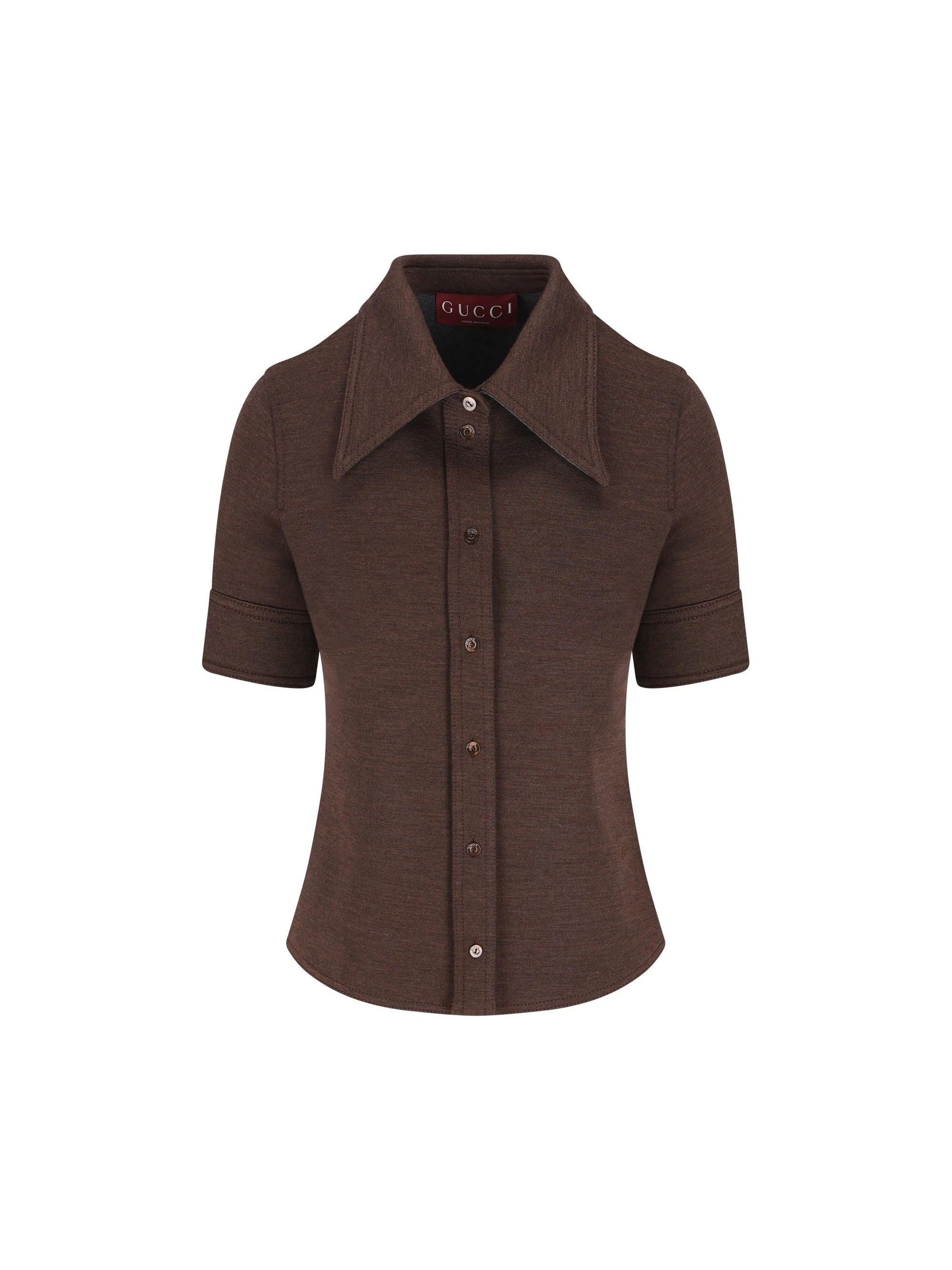 Cotton And Wool Shirt Gucci оригінал – Купити в Україні – боковий вид