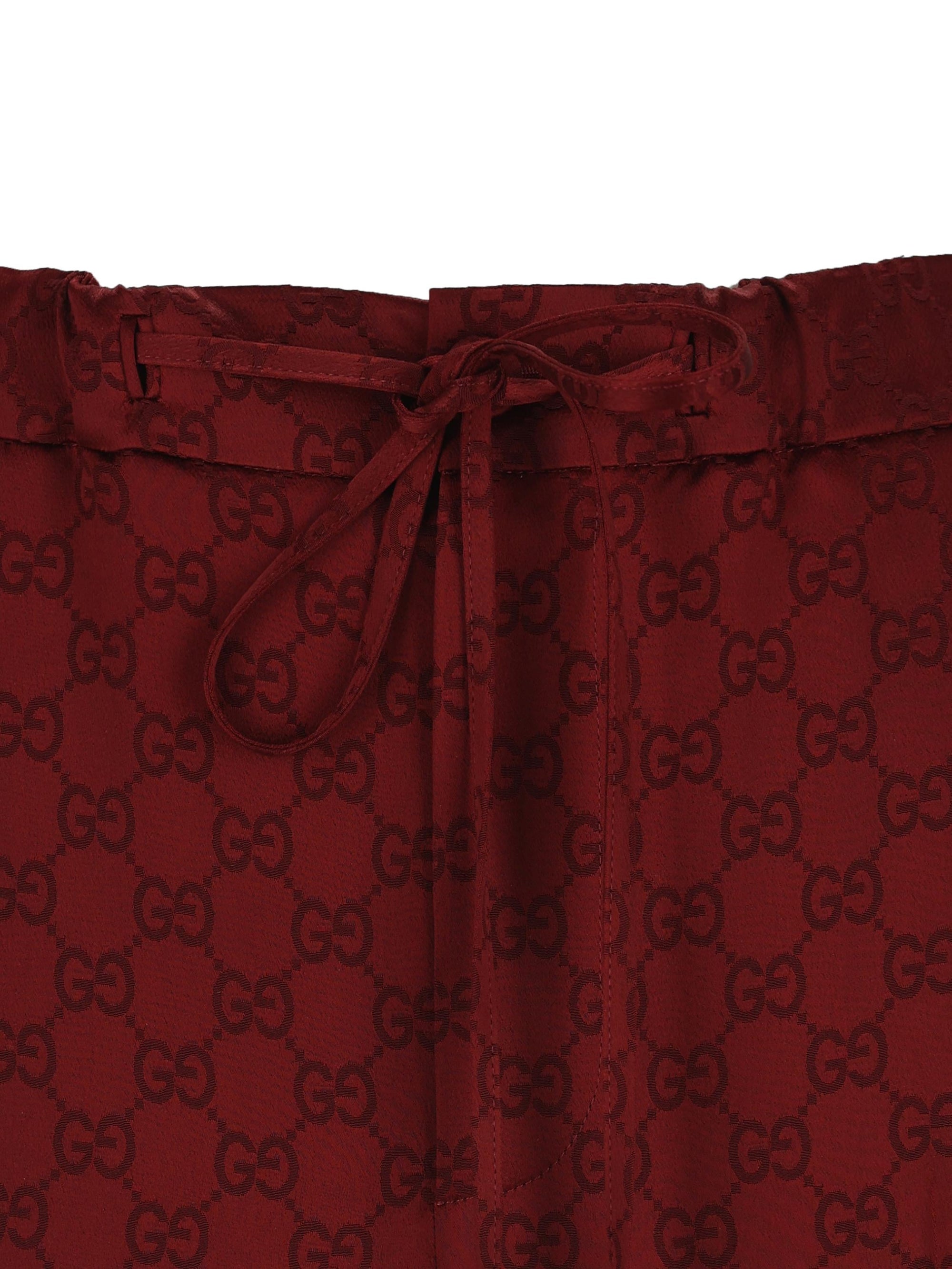 Satin Trousers Gg Gucci – Гарантія оригінальності – детальний вид