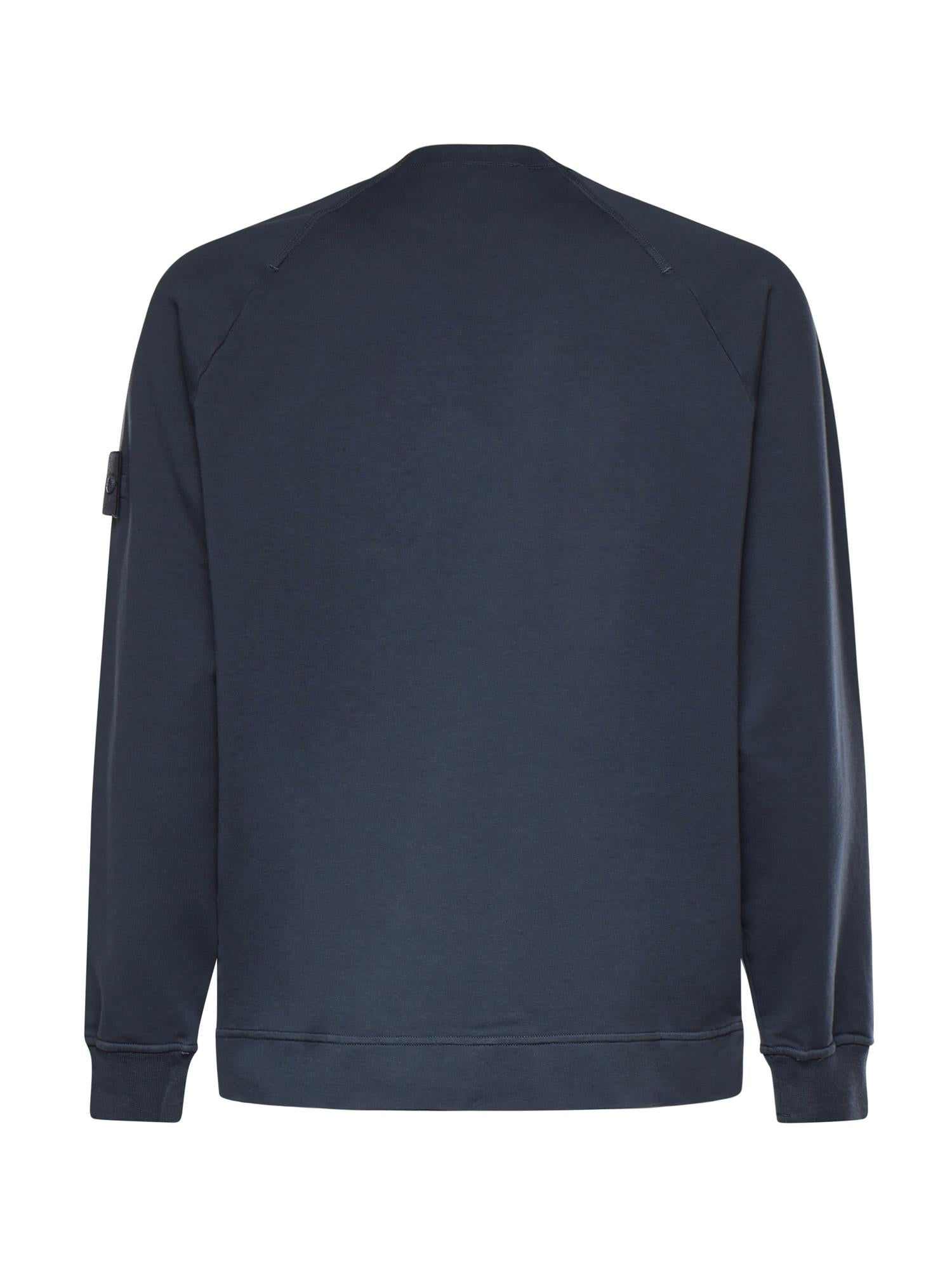 Felpa In Cotone Stretch Con Logo Stone island – Гарантія оригінальності – детальний вид