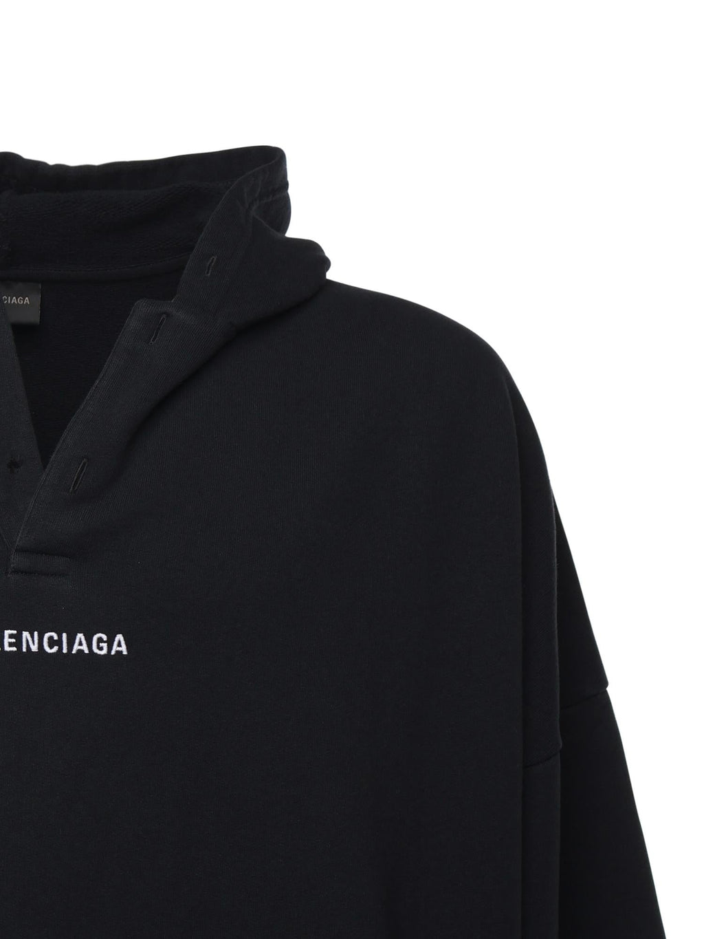 Оригінальна Hoodie Polo Balenciaga Back In Pile Dry Balenciaga – вид ззаду
