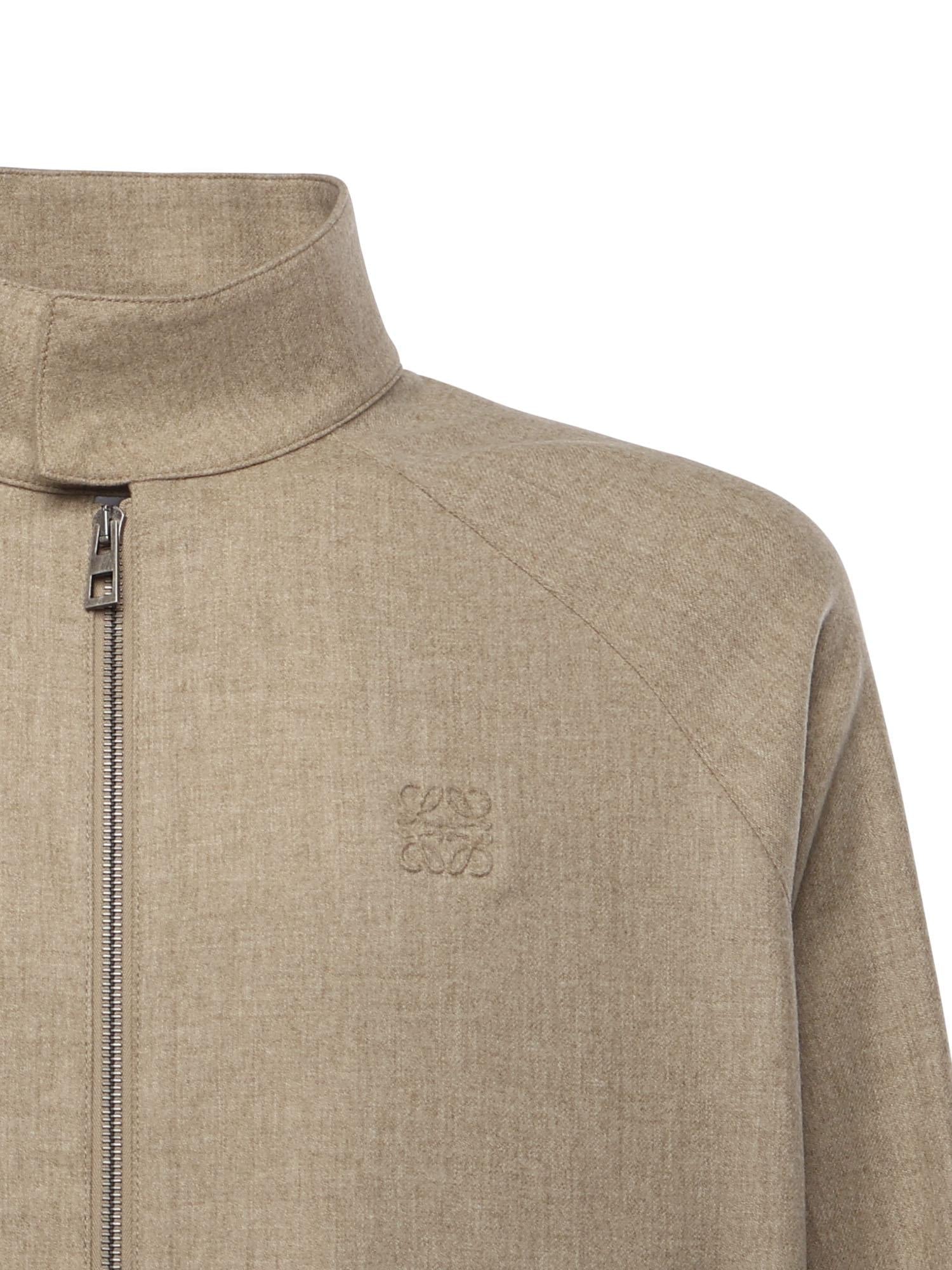 Giacca Con Zip In Lana E Cashmere Loewe – Гарантія оригінальності – вид ззаду