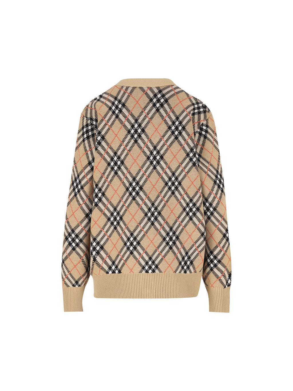 Wool Blend Cardigan Burberry – Гарантія оригінальності – вид ззаду