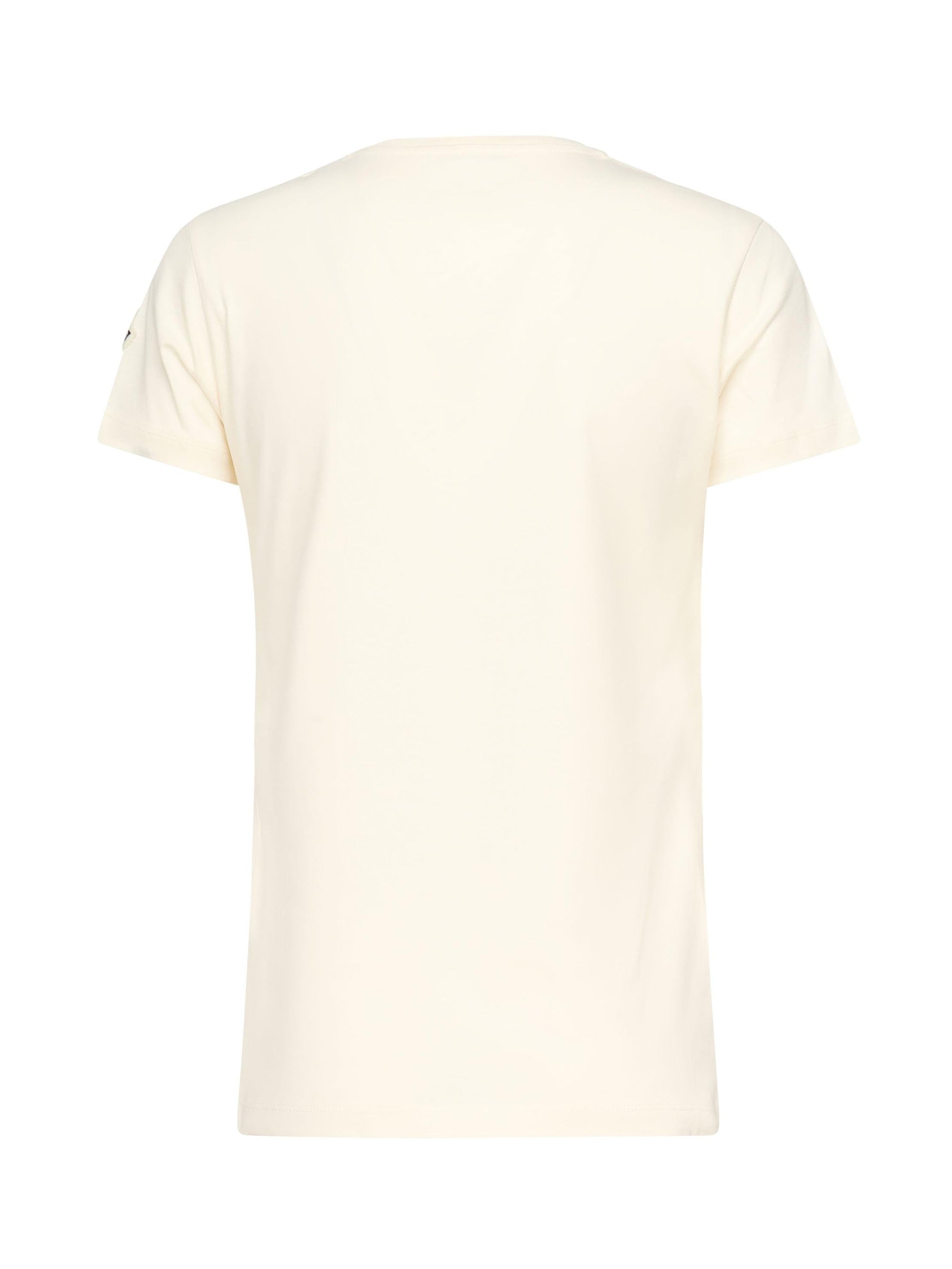 T-Shirt Con Logo Ricamato Con Perle Moncler – Гарантія оригінальності – детальний вид