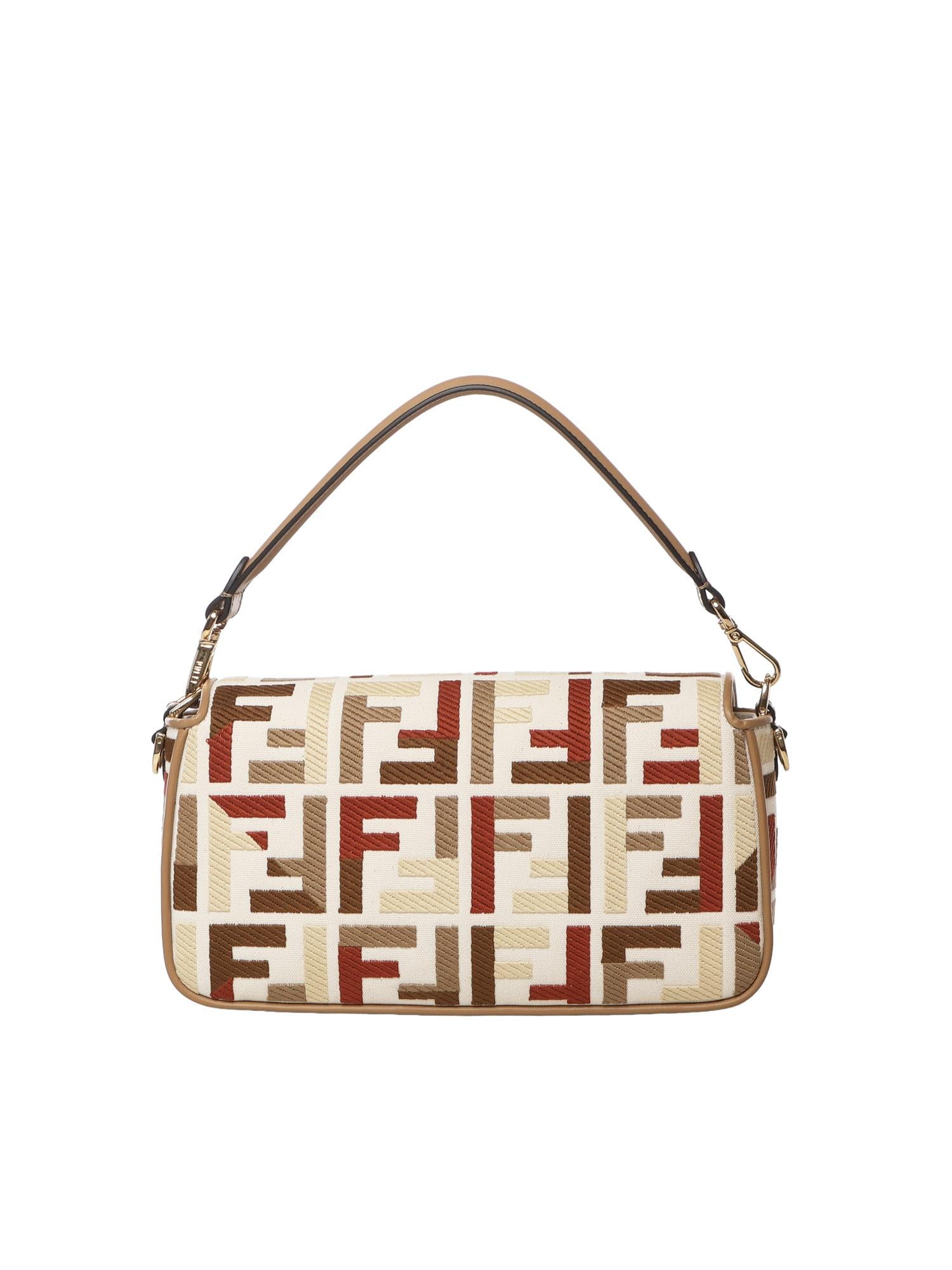 Оригінальна Borsa Baguette In Canvas Ff Jacquard Fendi – детальний вид