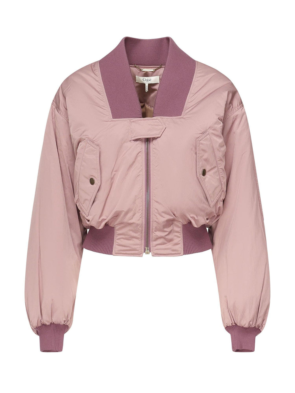 Giubbotto Bomber In Nylon Chloe – Гарантія оригінальності – боковий вид