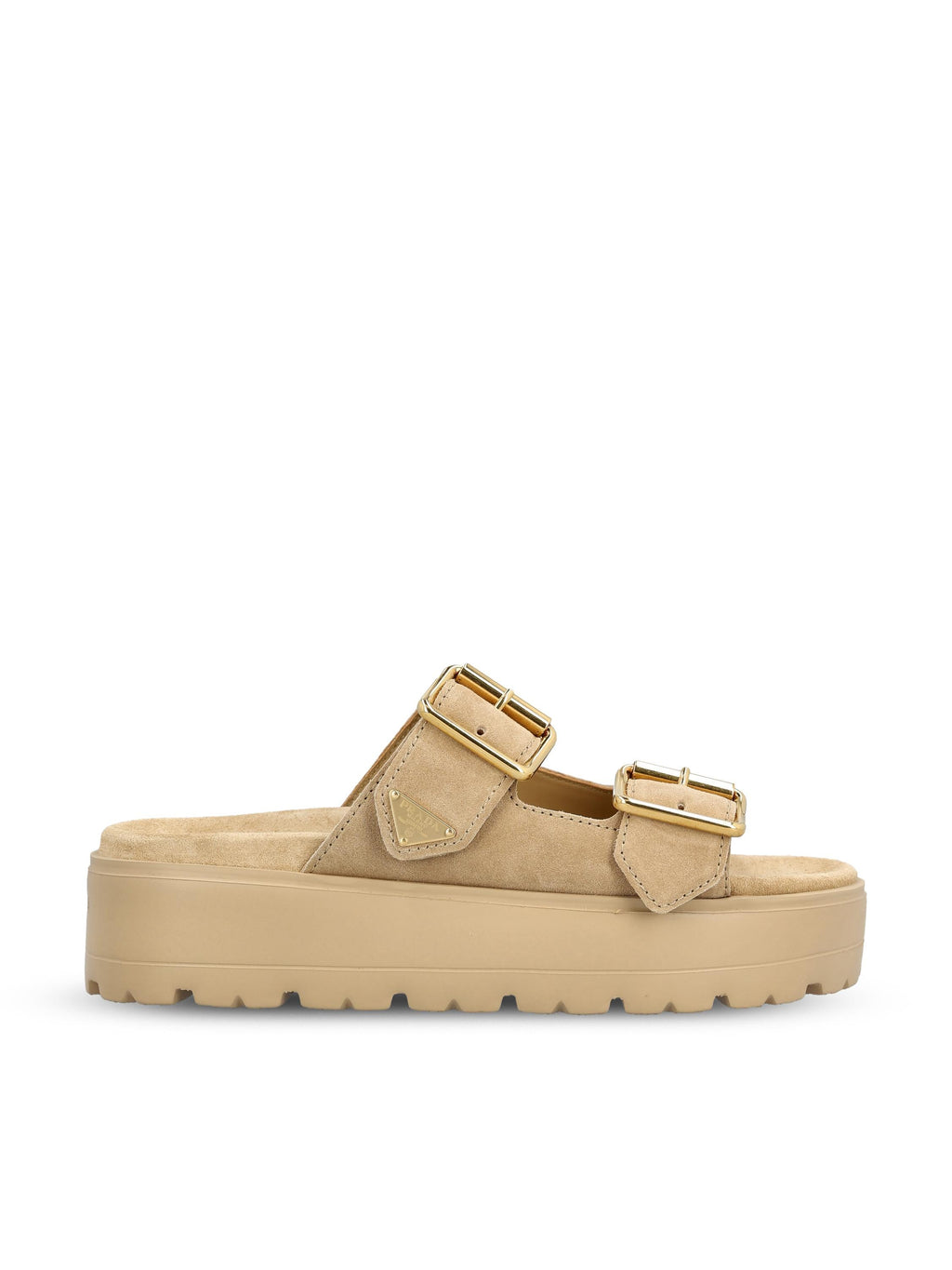 Suede Leather Sandals Prada – Гарантія оригінальності – боковий вид