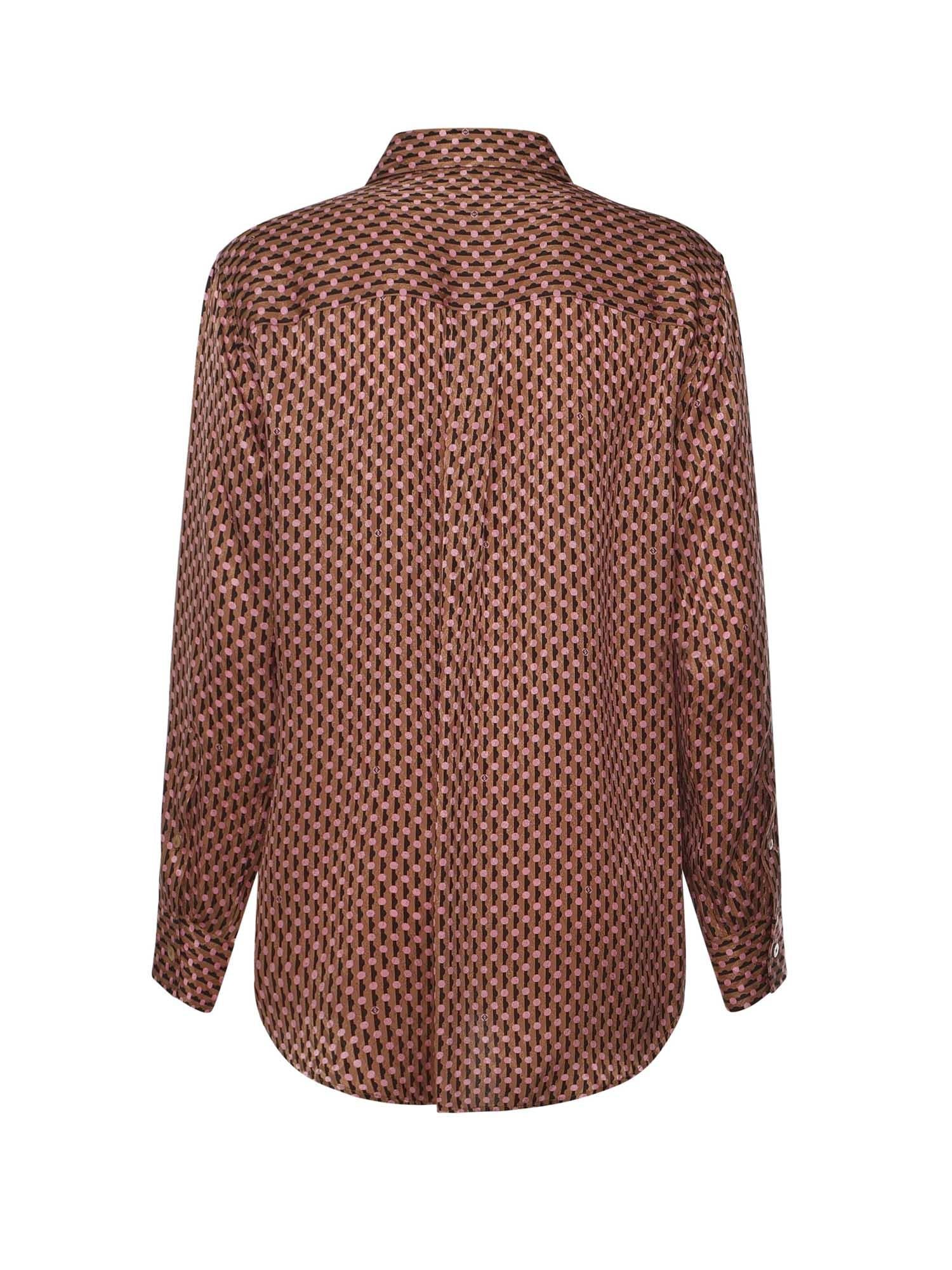 Camicia In Seta Jacquard Fendi Dots Fendi – Гарантія оригінальності – детальний вид