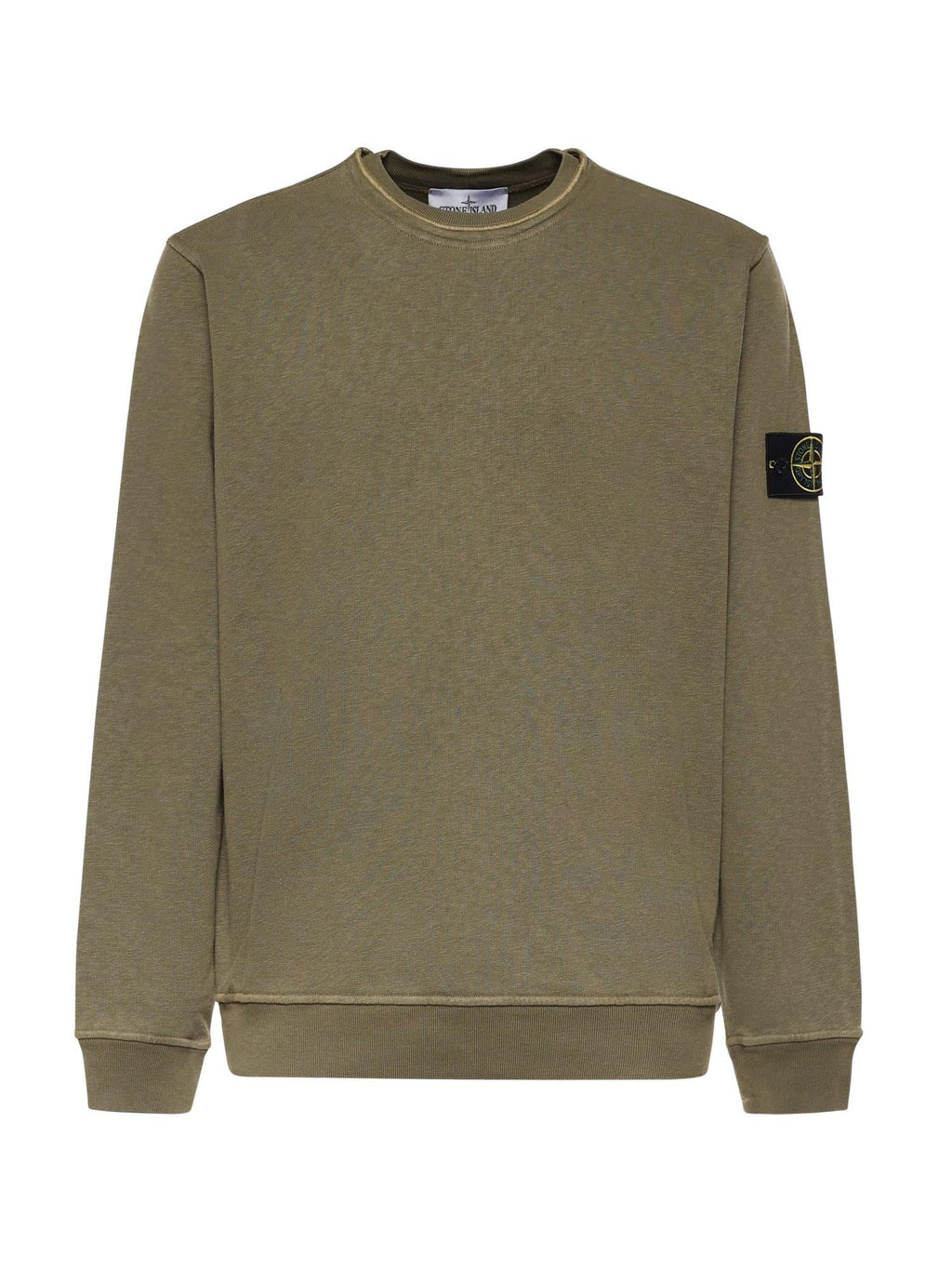 Felpa In Cotone Malfilé Con Logo Stone island оригінал – Купити в Україні – боковий вид