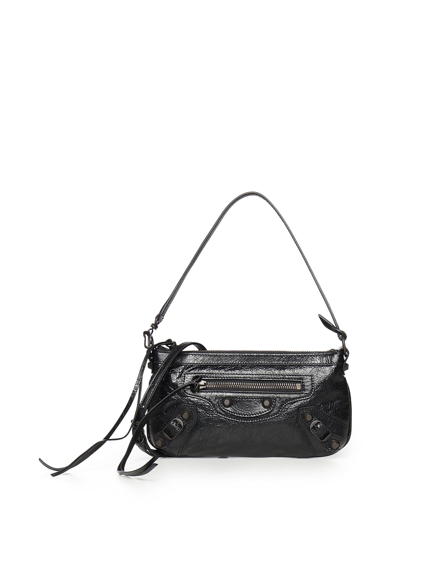 Pochette Con Tracolla Le City In Pelle DI Agnello Arena Balenciaga – Гарантія оригінальності – боковий вид