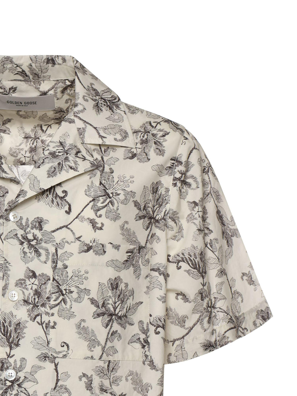 Camicia Bowling In Cotone Con Stampa Golden goose – Гарантія оригінальності – вид ззаду