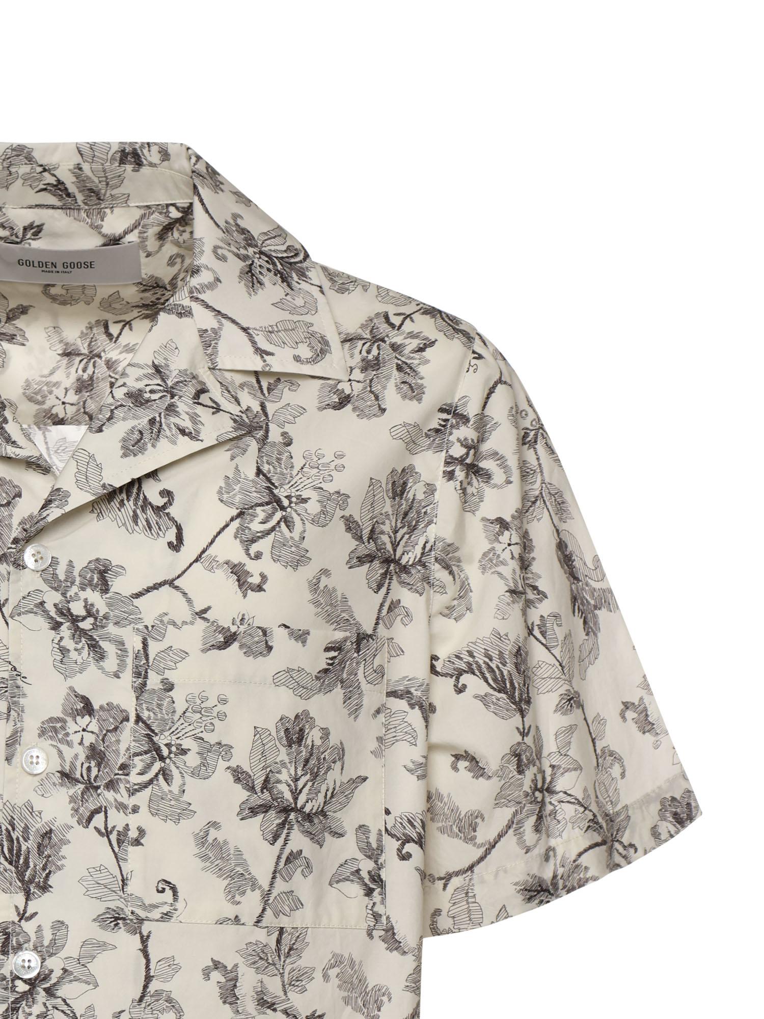 Camicia Bowling In Cotone Con Stampa Golden goose – Гарантія оригінальності – вид ззаду