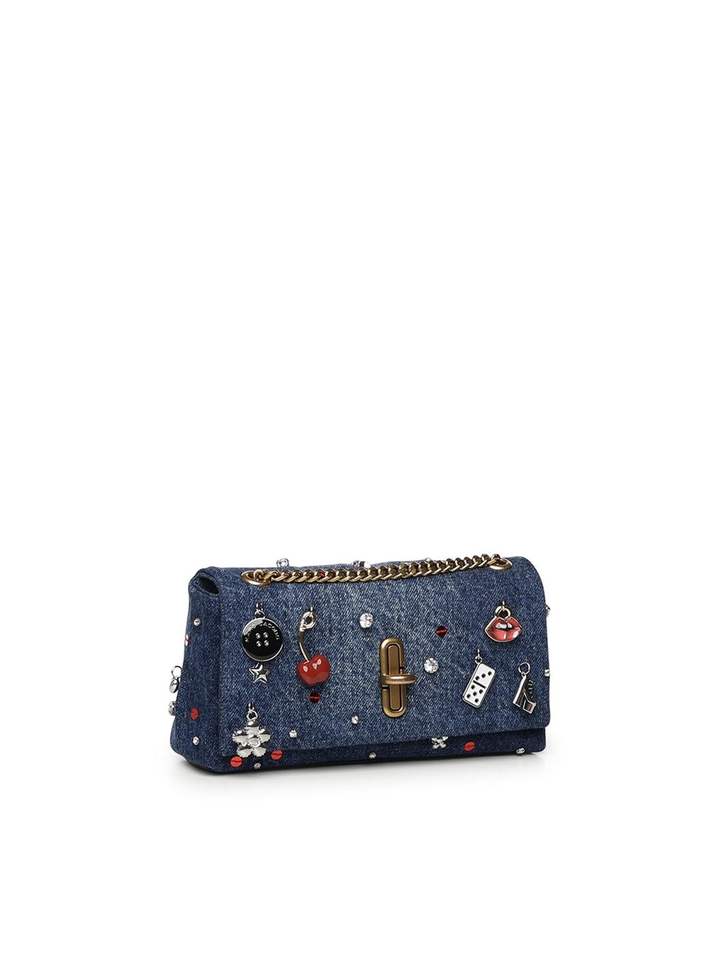 Оригінальна Mini Bag The Dual Chain In Denim Marc jacobs – вид ззаду