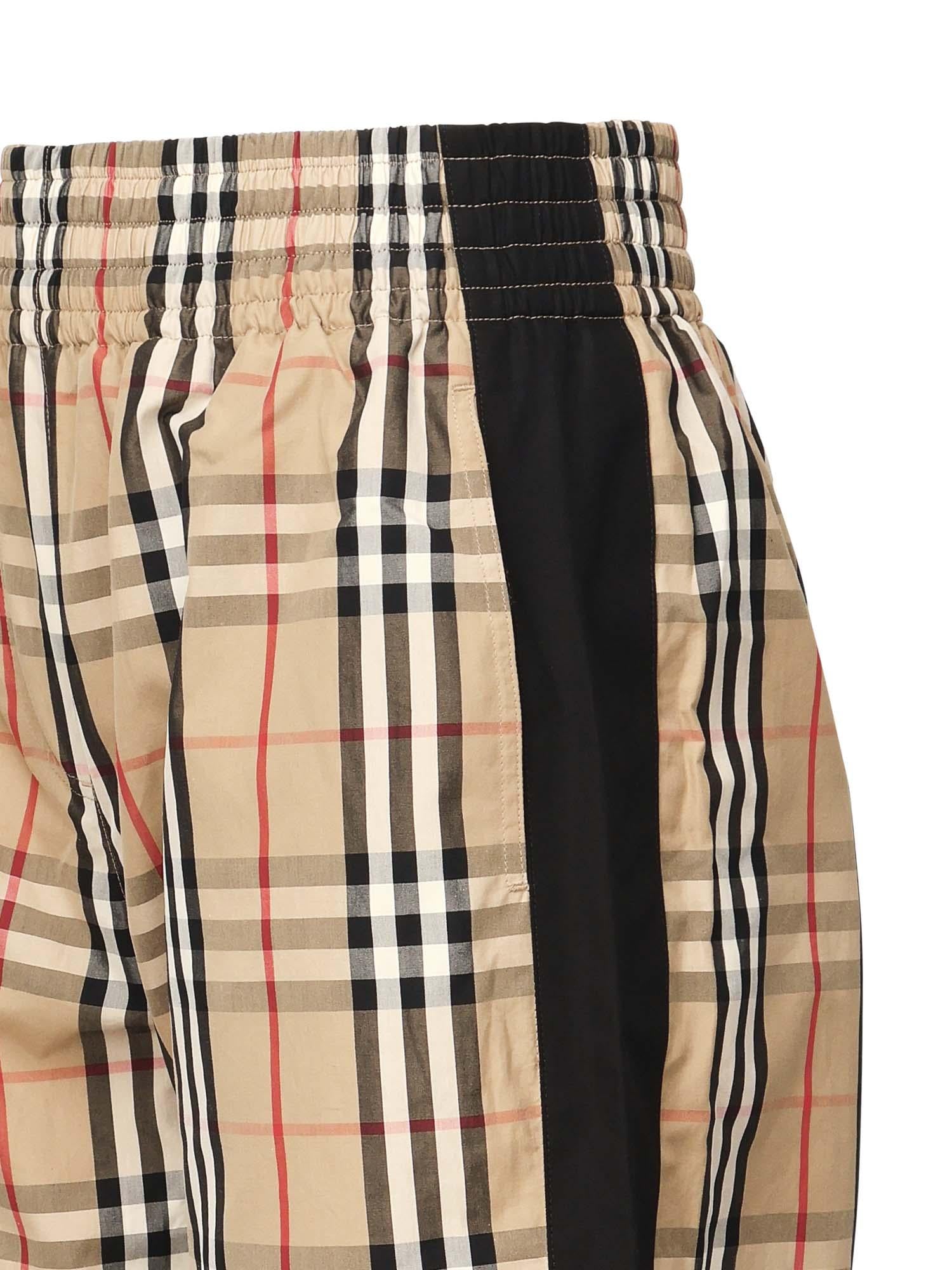 Pantaloni In Cotone Check Burberry оригінал – Купити в Україні – вид ззаду