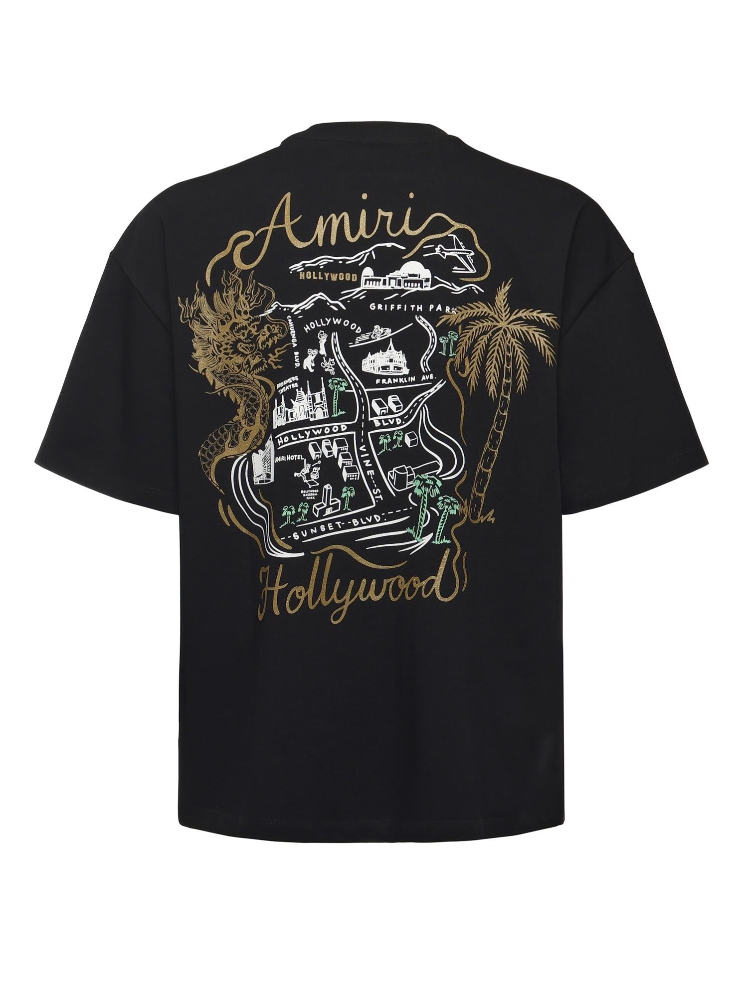 Оригінальна T-Shirt Oversize Hollywood In Cotone Amiri – детальний вид
