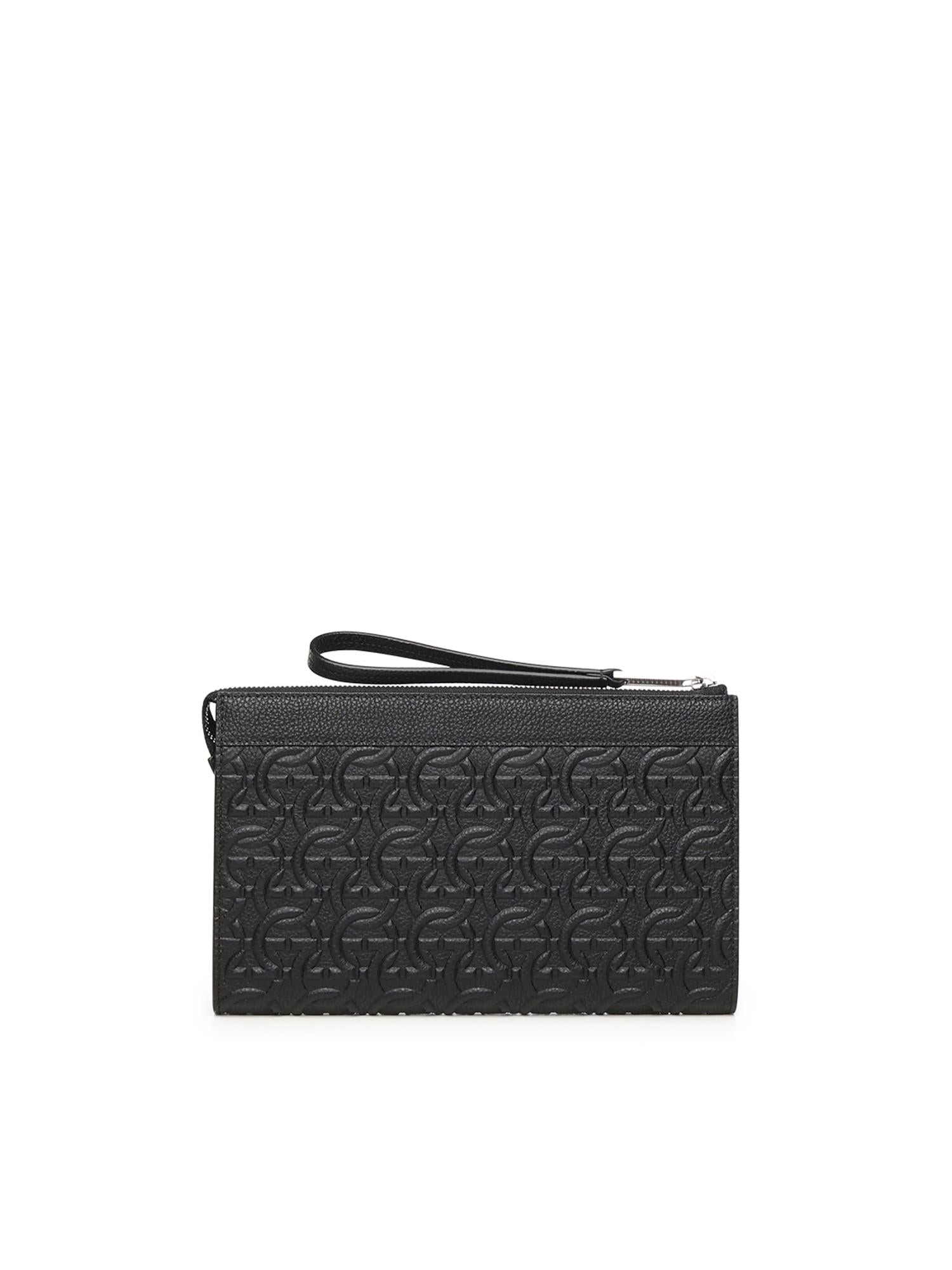 Pouch Con Goffratura Gancini Salvatore ferragamo оригінал – Купити в Україні – детальний вид