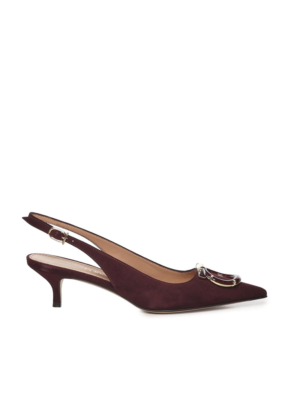 Slingback Gancini In Pelle Salvatore ferragamo – Гарантія оригінальності – боковий вид