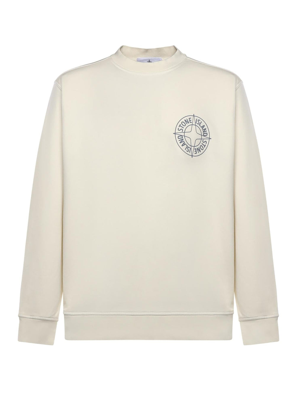 Оригінальна Felpa In Cotone Con Stampa Outline Compass Stone island – боковий вид