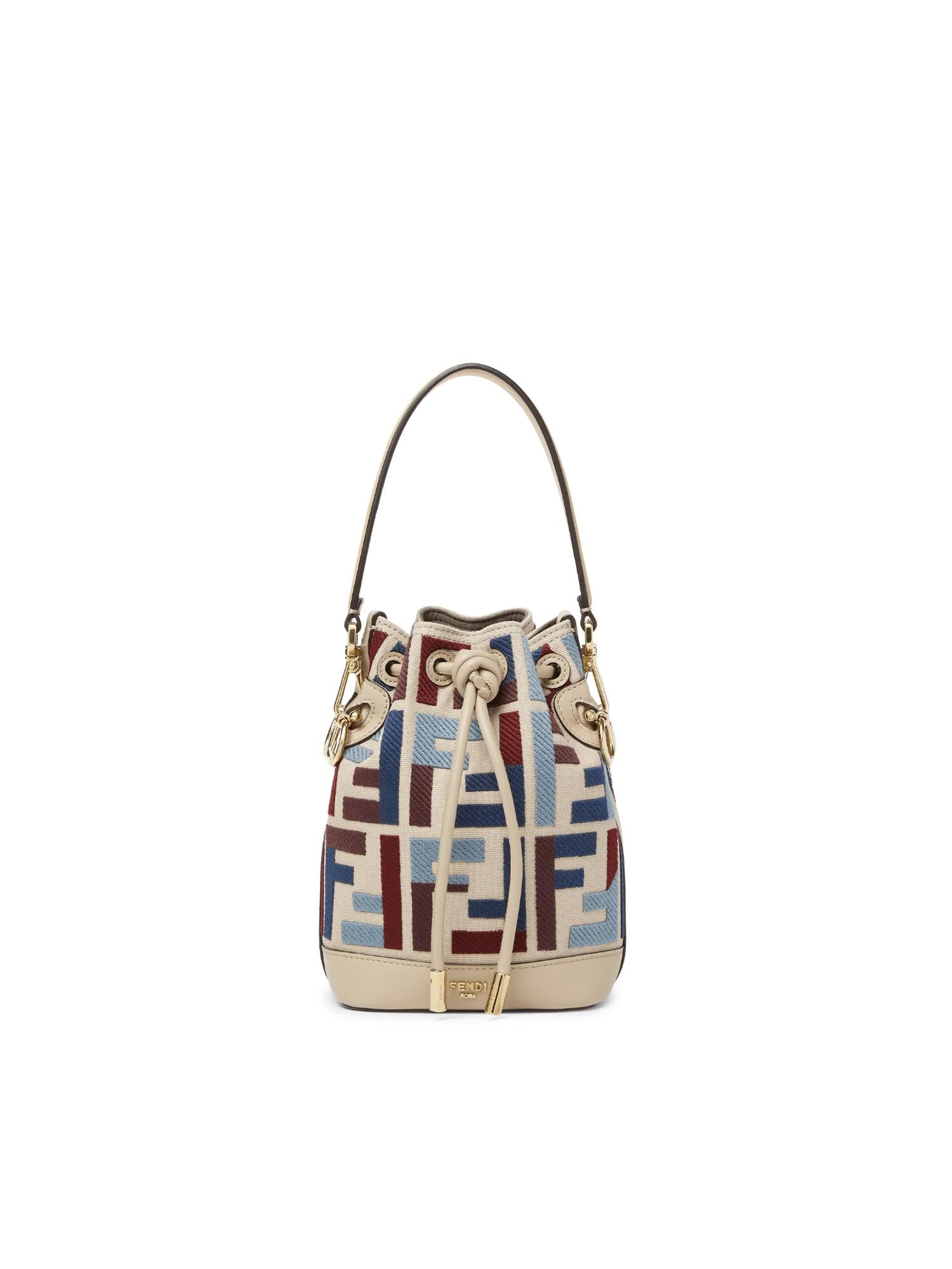 Оригінальна Minibag Mon Tresor Ff Jacquard Fendi – боковий вид