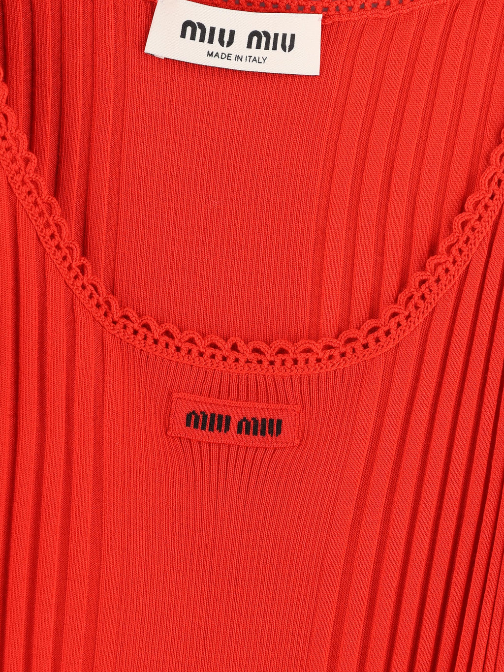 Wool Tank Top Miu miu – Гарантія оригінальності – детальний вид