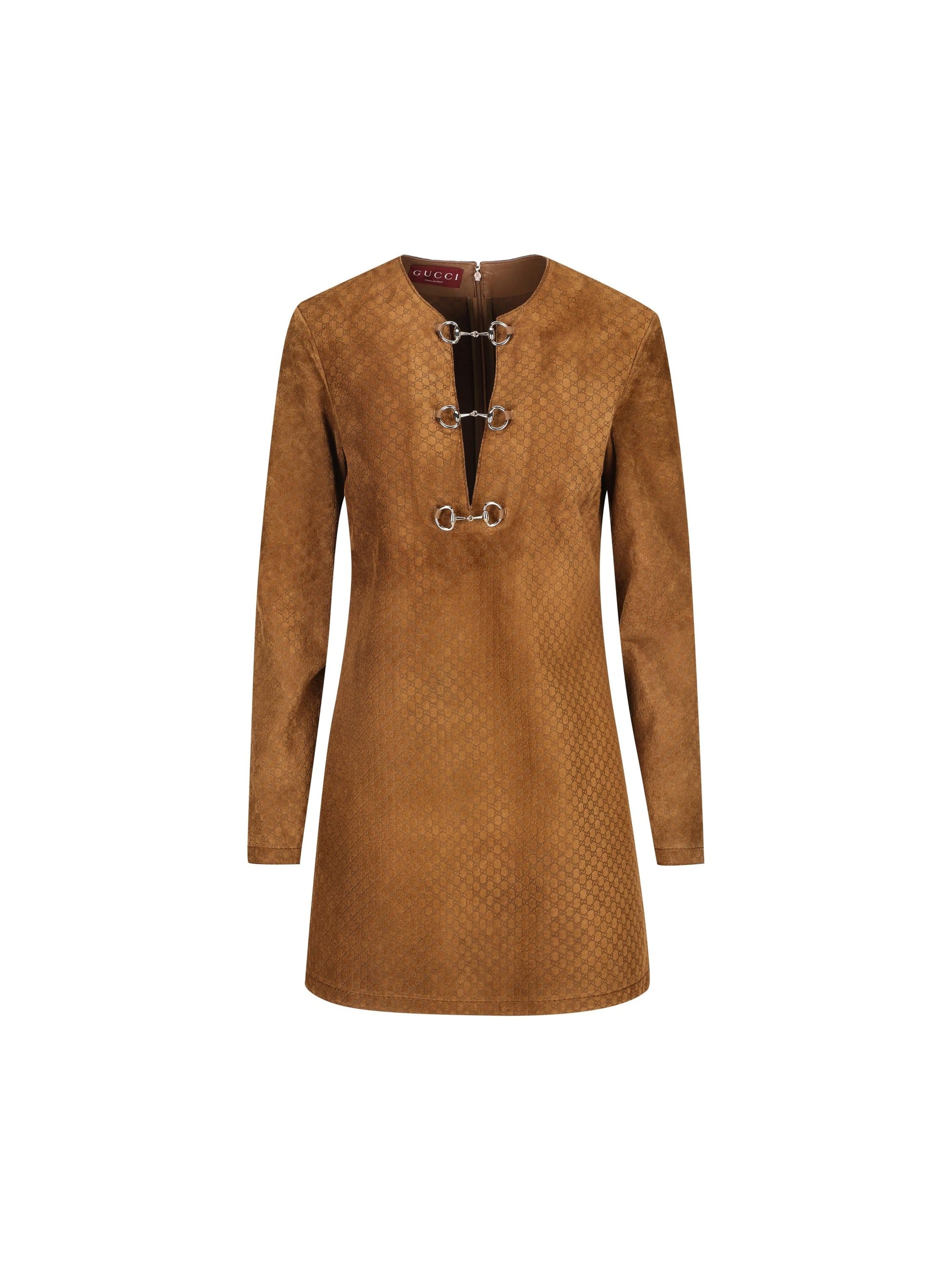 Suede Leather Dress Gucci оригінал – Купити в Україні – боковий вид