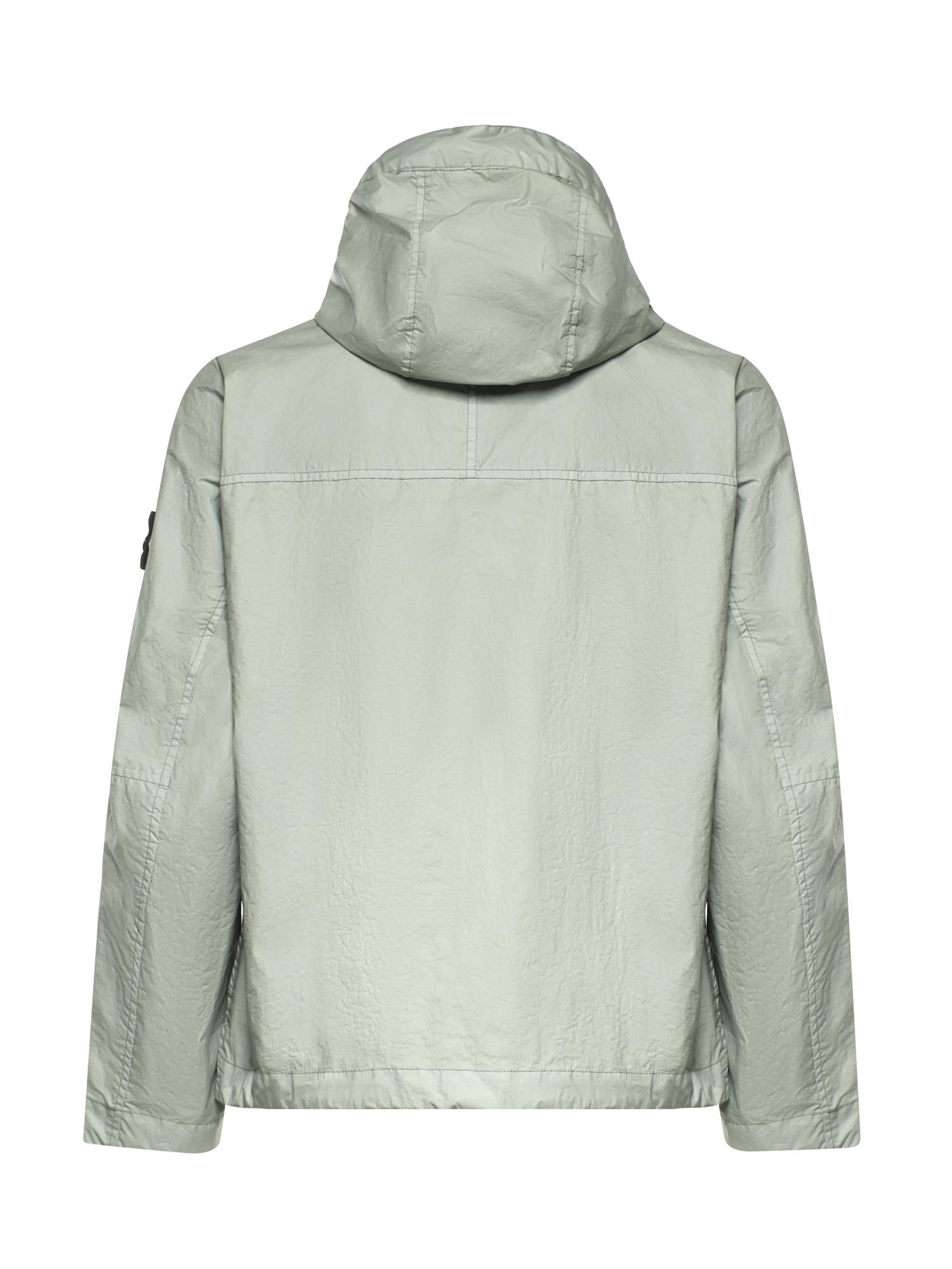 Оригінальна Giacca Con Cappuccio In Nylon Con Logo Stone island – детальний вид
