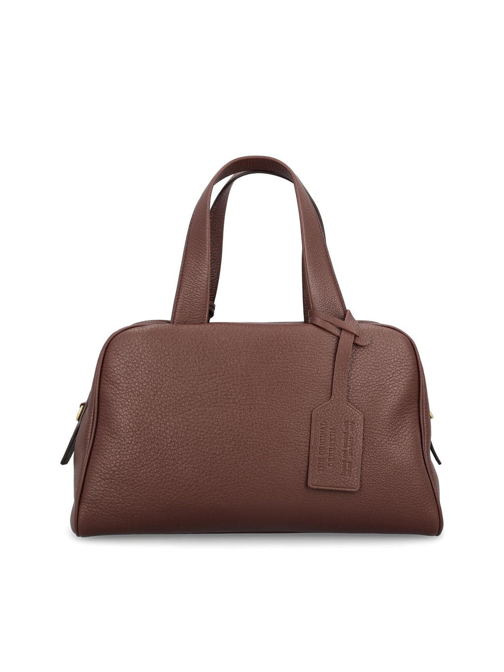 Large Bowler Bag In Leather Prada – Гарантія оригінальності – вид ззаду