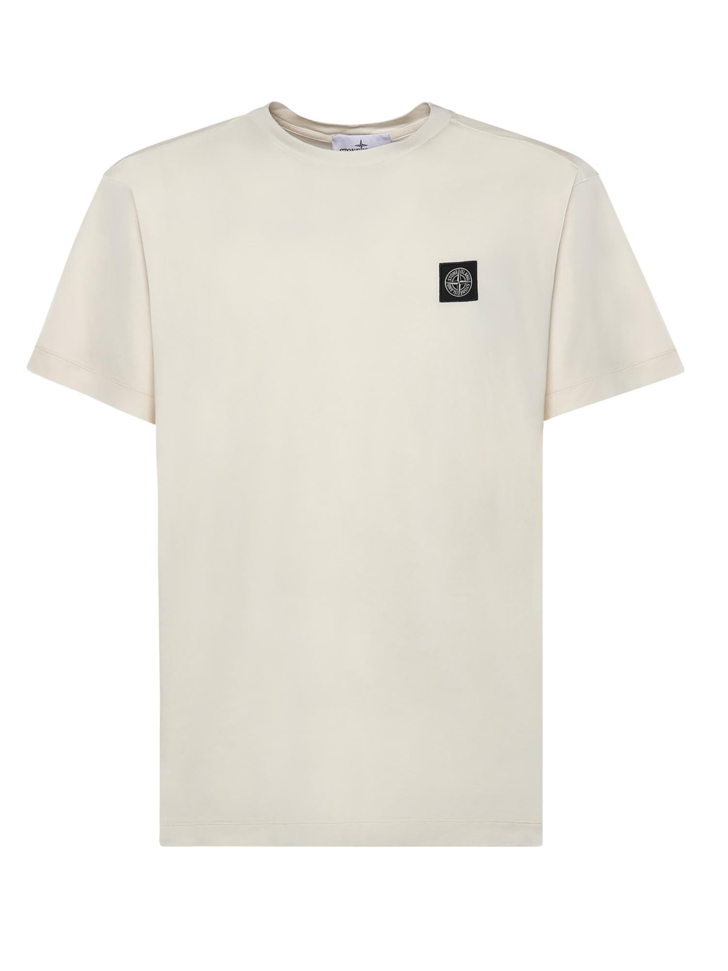 Оригінальна T-Shirt Con Patch Compass In Jersey DI Cotone Stone island – боковий вид
