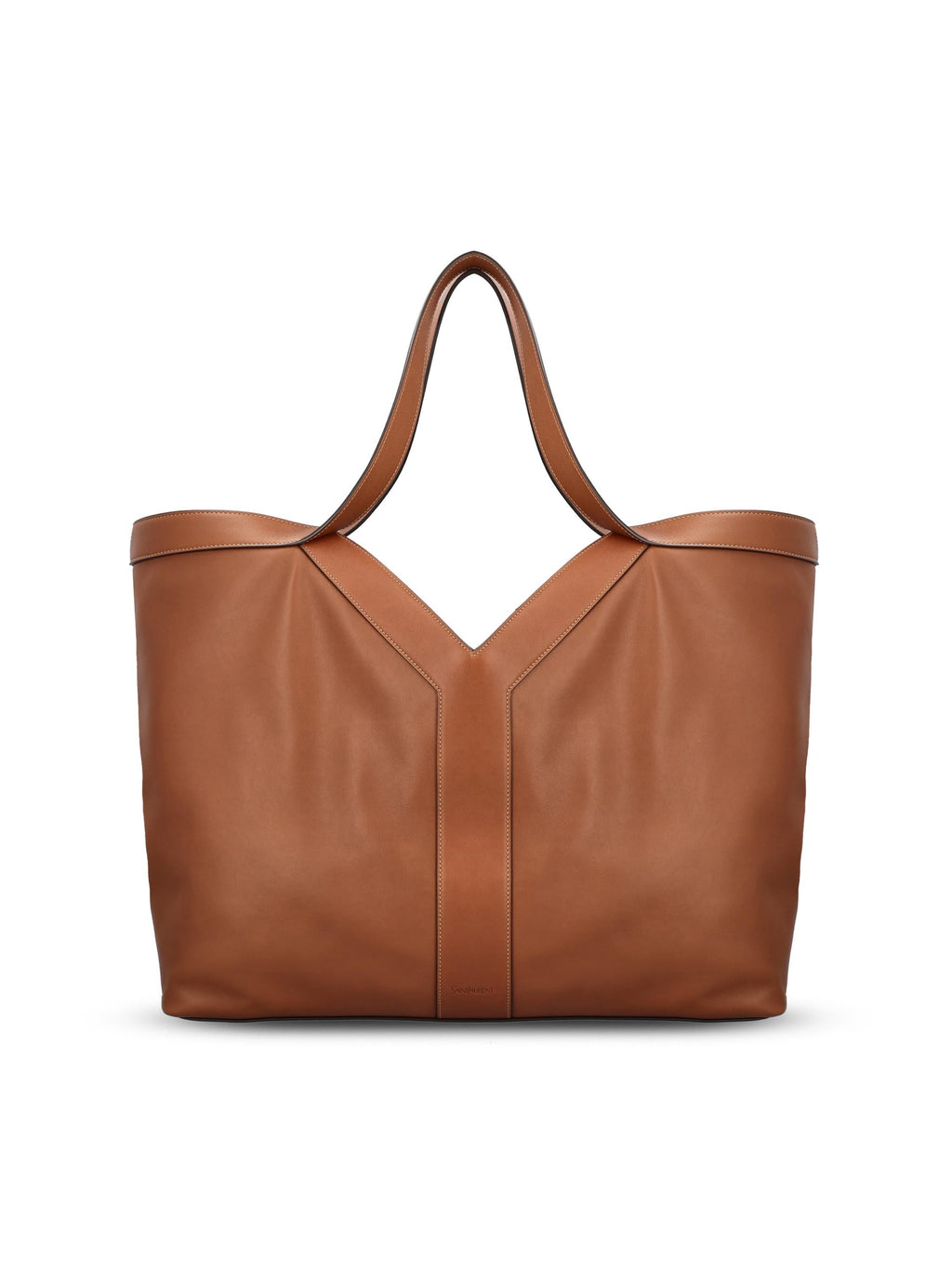 Tote Bag Y Oversize In Leather Saint laurent – Гарантія оригінальності – боковий вид