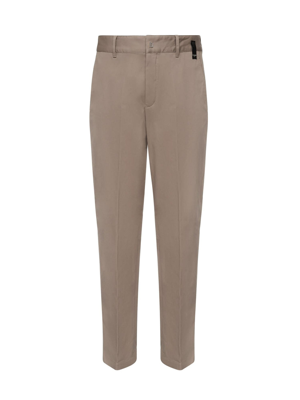 Pantaloni In Gabardine Con Logo Fendi – Гарантія оригінальності – боковий вид