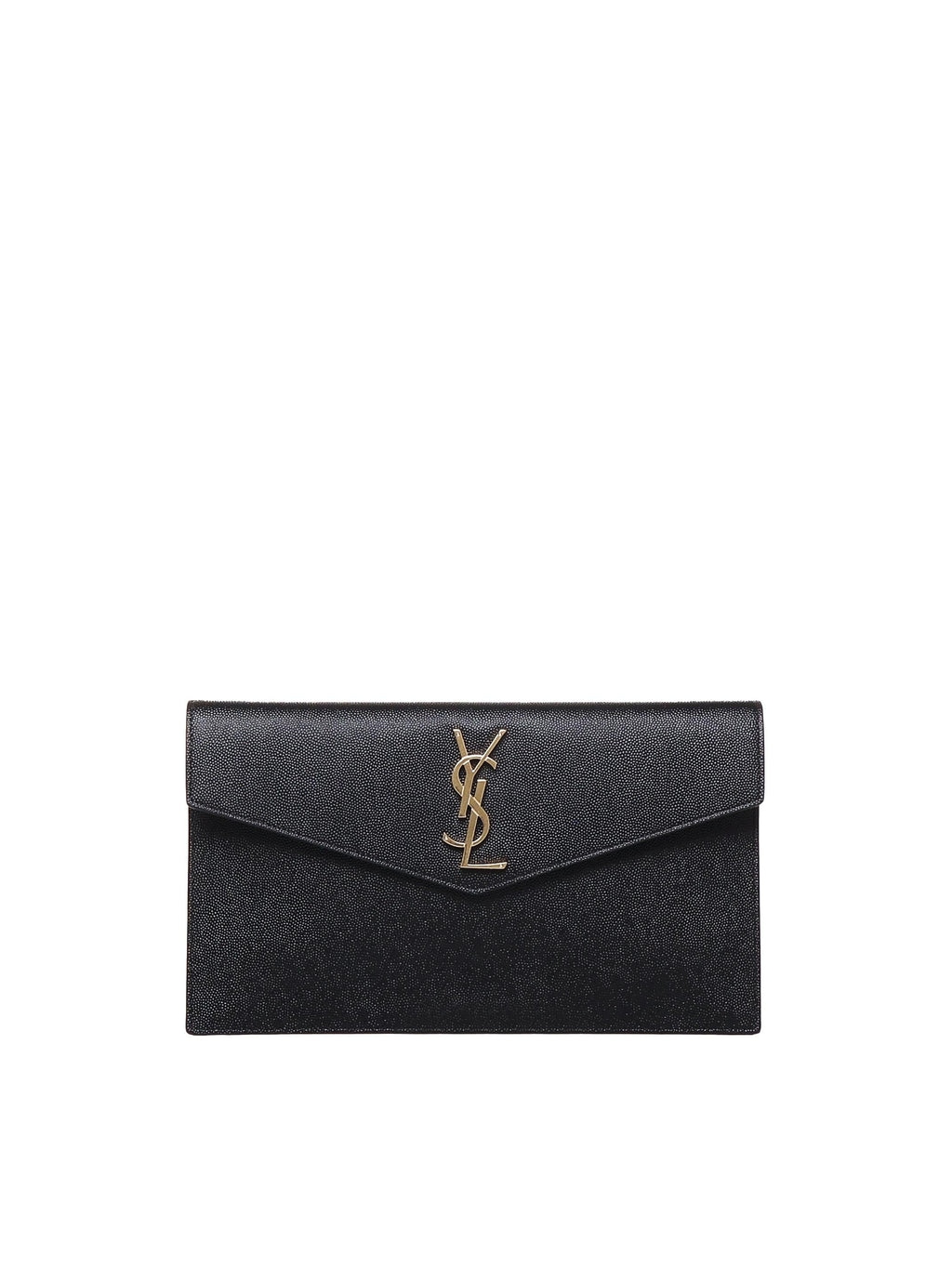 Оригінальна Pochette Uptown In Pelle Goffrata Grain De Poudre Saint laurent – боковий вид