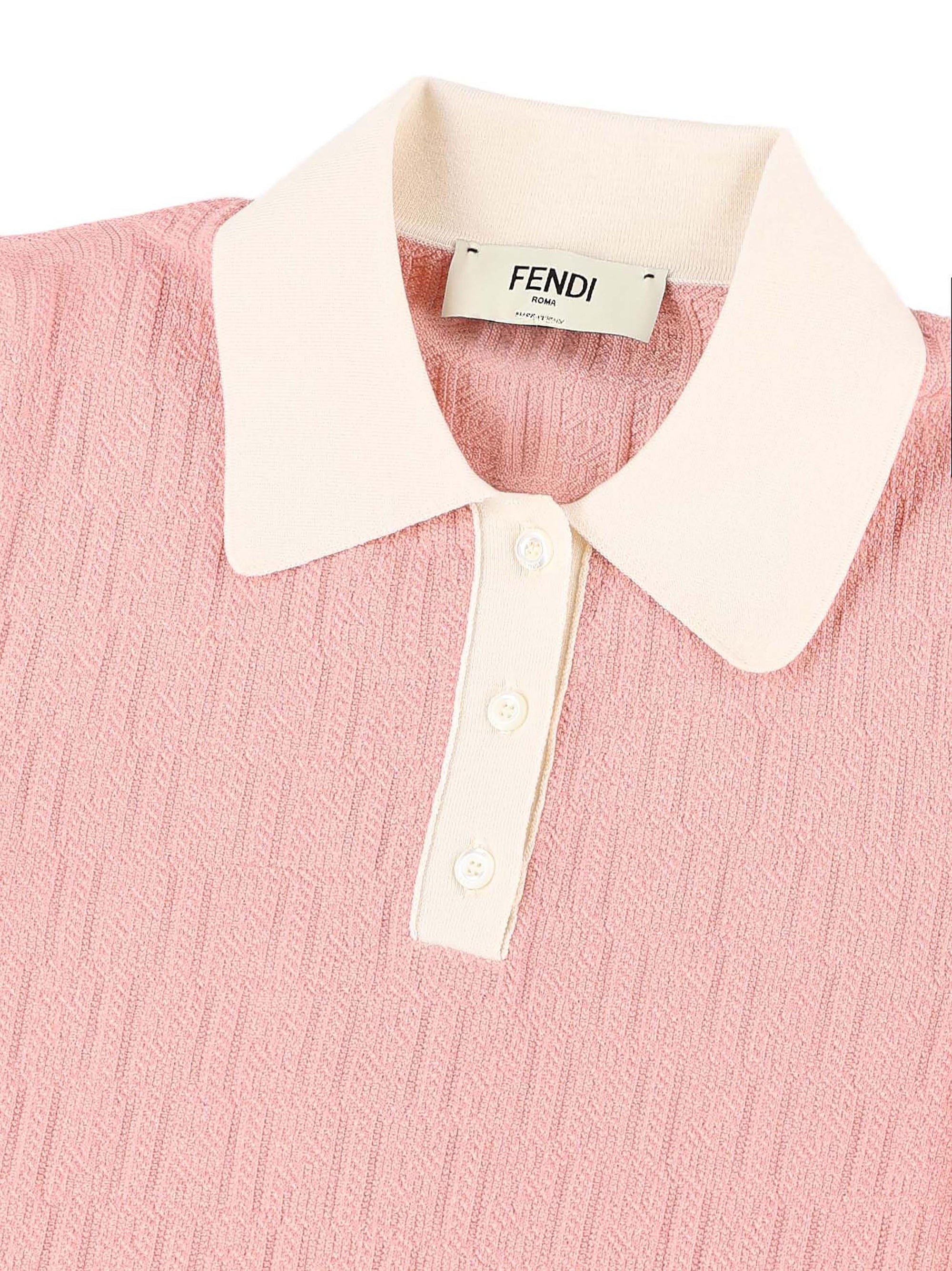 Cotton And Silk Ff Dress Fendi – Гарантія оригінальності – детальний вид