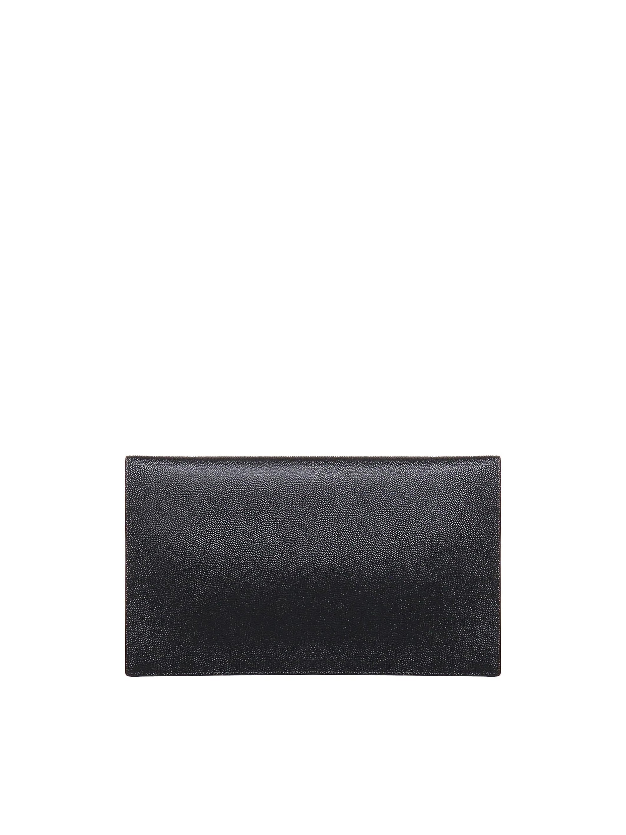 Оригінальна Pochette Uptown In Pelle Goffrata Grain De Poudre Saint laurent – детальний вид