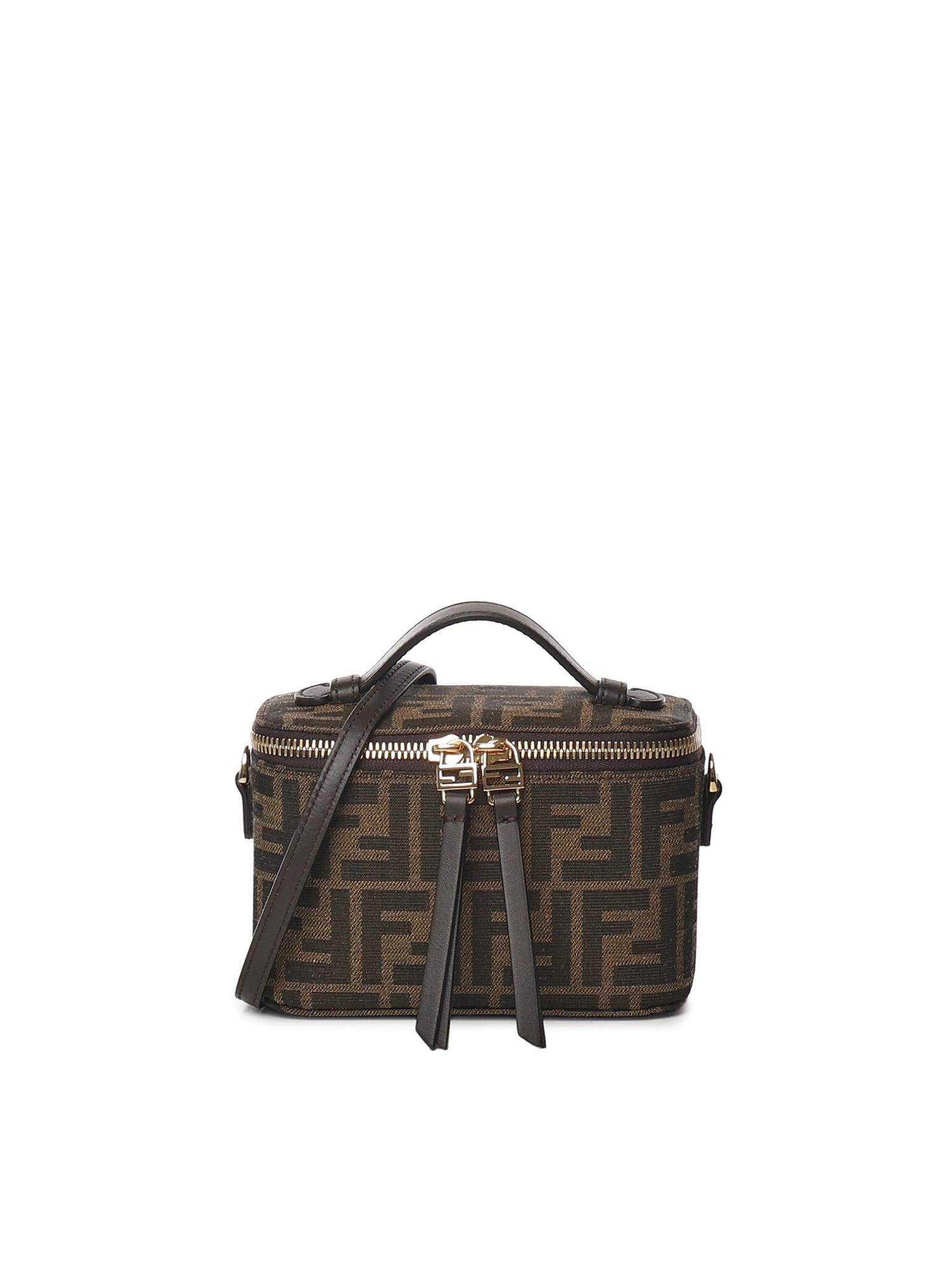 Minibag In Tessuto Ff Jacquard Fendi – Гарантія оригінальності – боковий вид