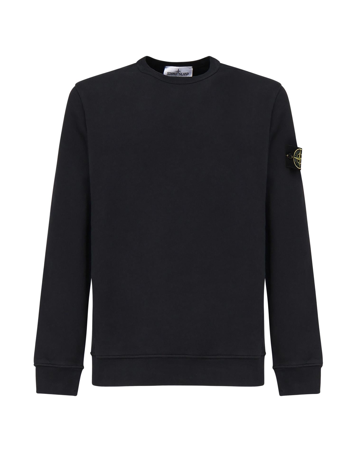Оригінальна Felpa Girocollo Con Logo Stone island – боковий вид