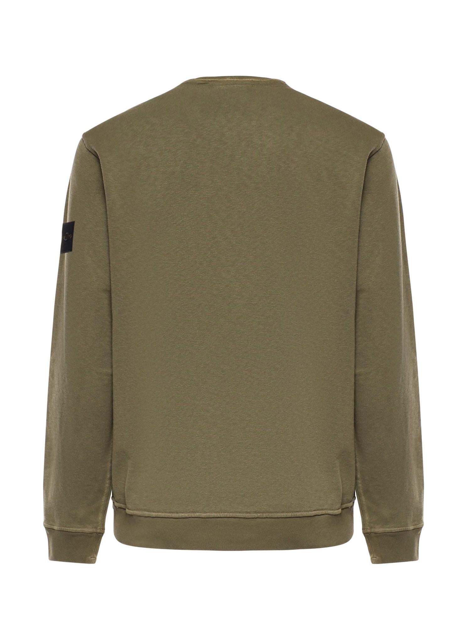 Felpa In Cotone Malfilé Con Logo Stone island оригінал – Купити в Україні – детальний вид