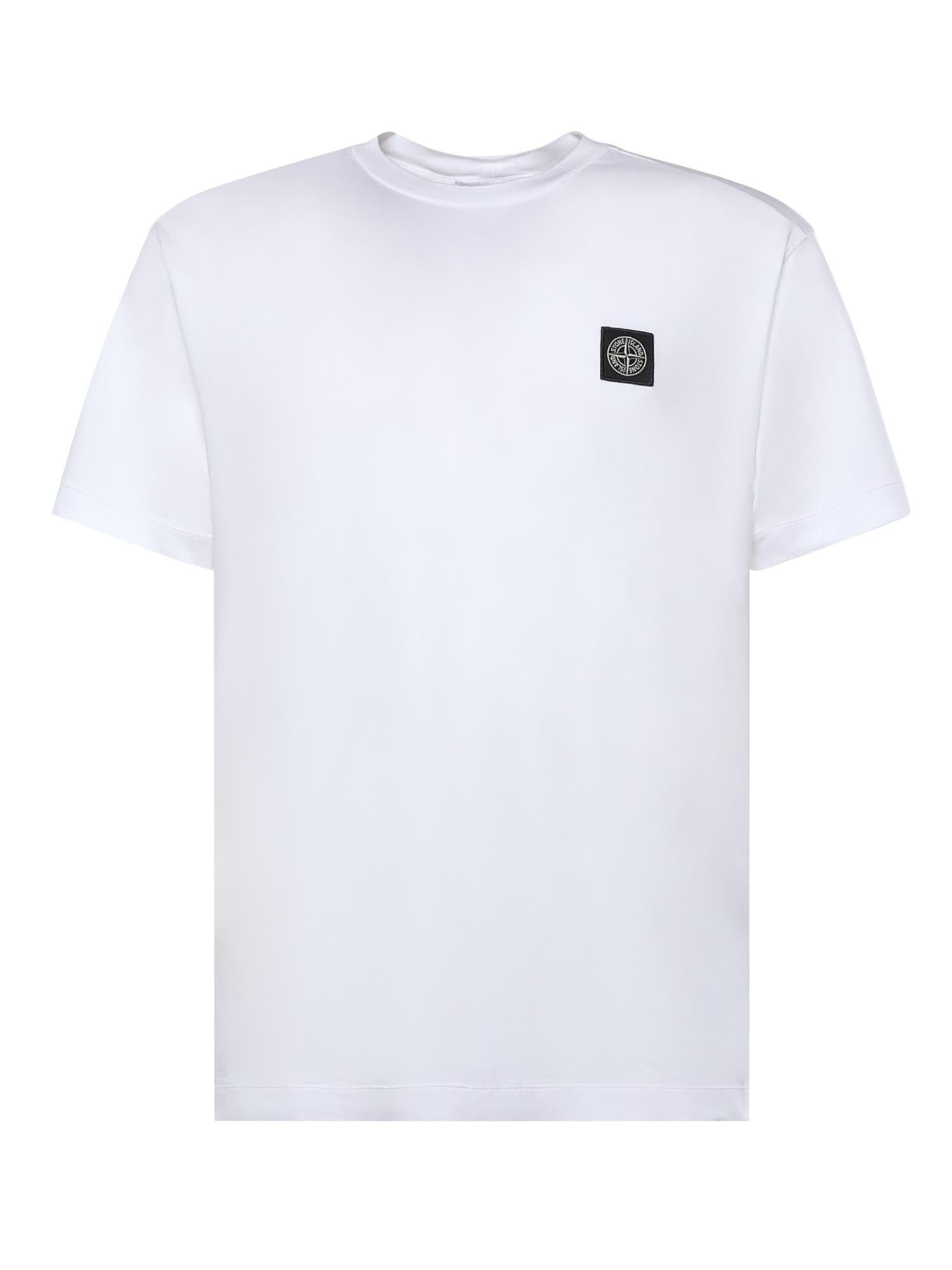 Оригінальна T-Shirt Con Patch Compass In Jersey DI Cotone Stone island – вид ззаду