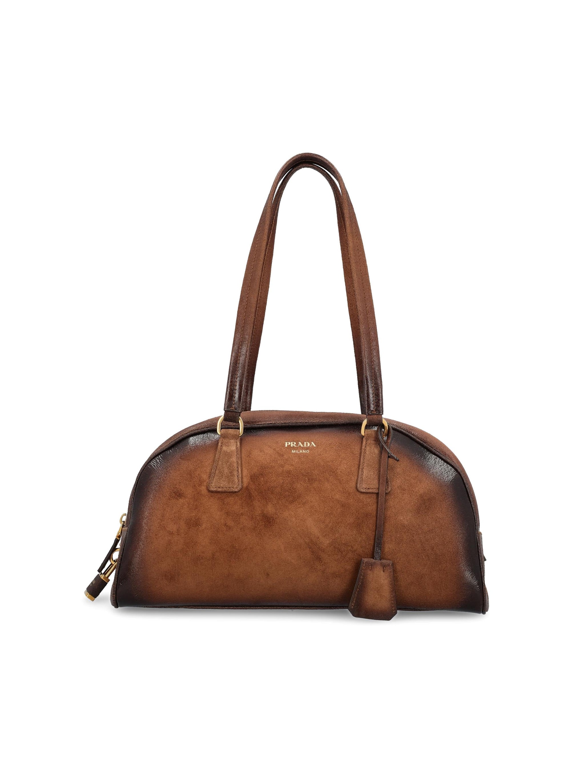 Medium Bowling Bag Prada – Гарантія оригінальності – боковий вид