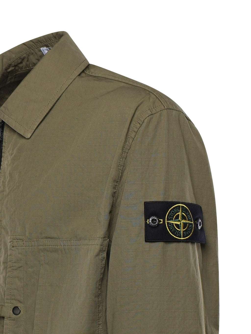 Оригінальна Overshirt In Cotone Con Logo Stone island – вид ззаду