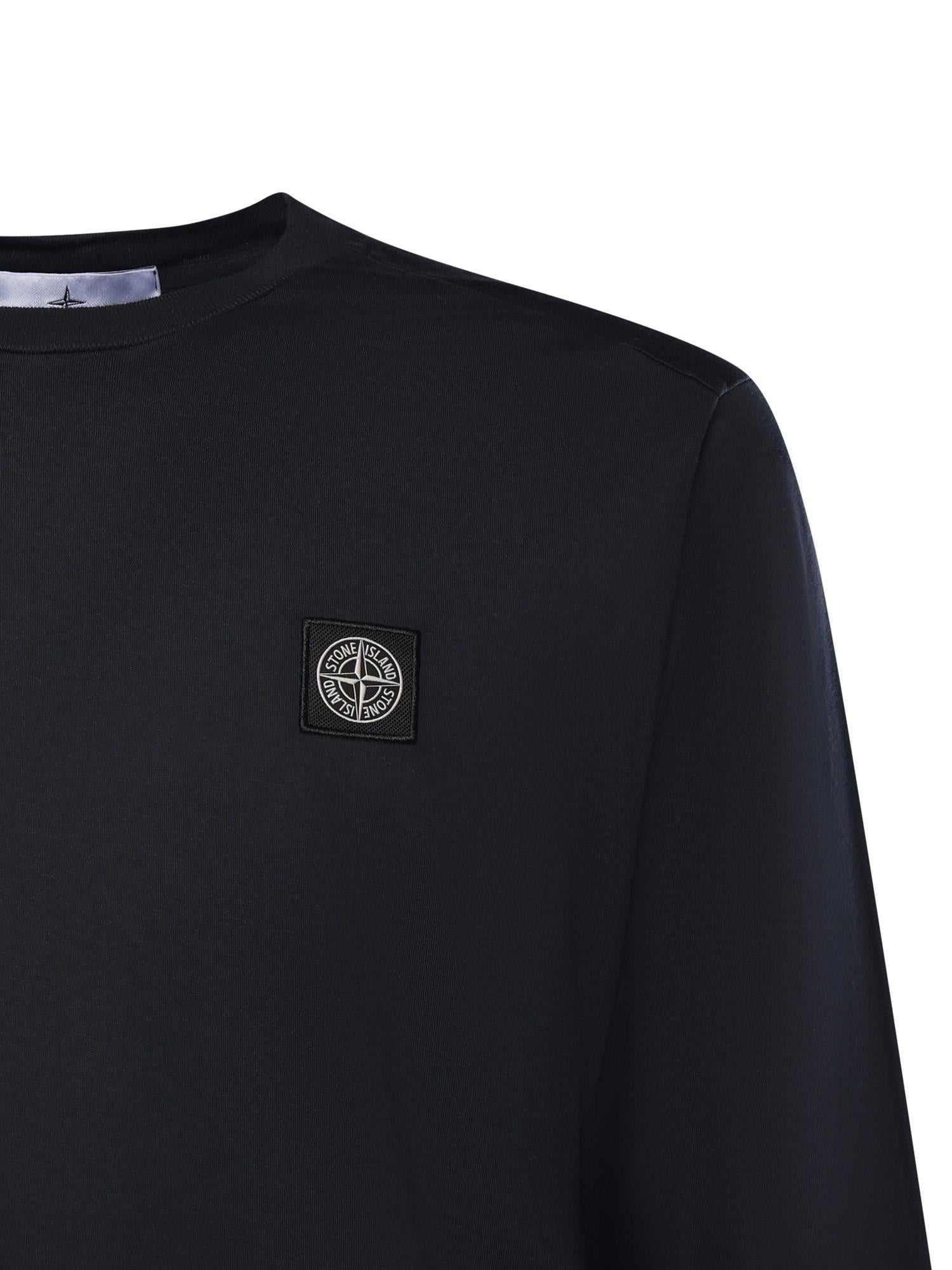 Оригінальна T-Shirt Con Patch Compass In Jersey DI Cotone Stone island – вид ззаду