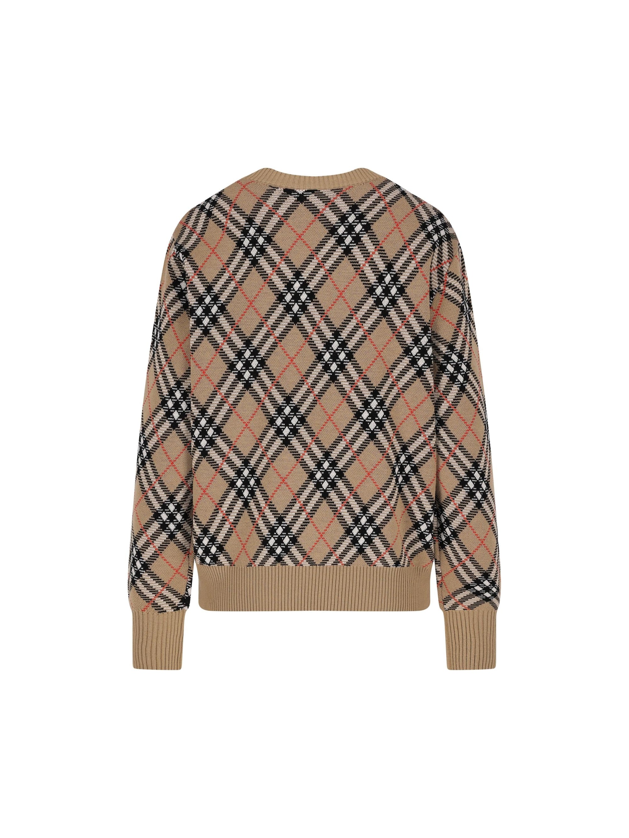 Wool Sweater Burberry – Гарантія оригінальності – вид ззаду