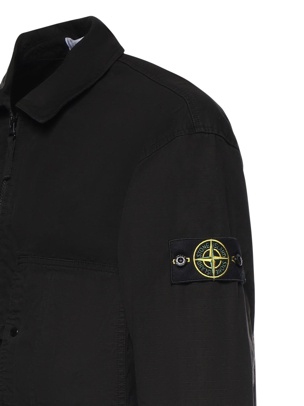 Оригінальна Overshirt In Cotone Con Logo Stone island – вид ззаду
