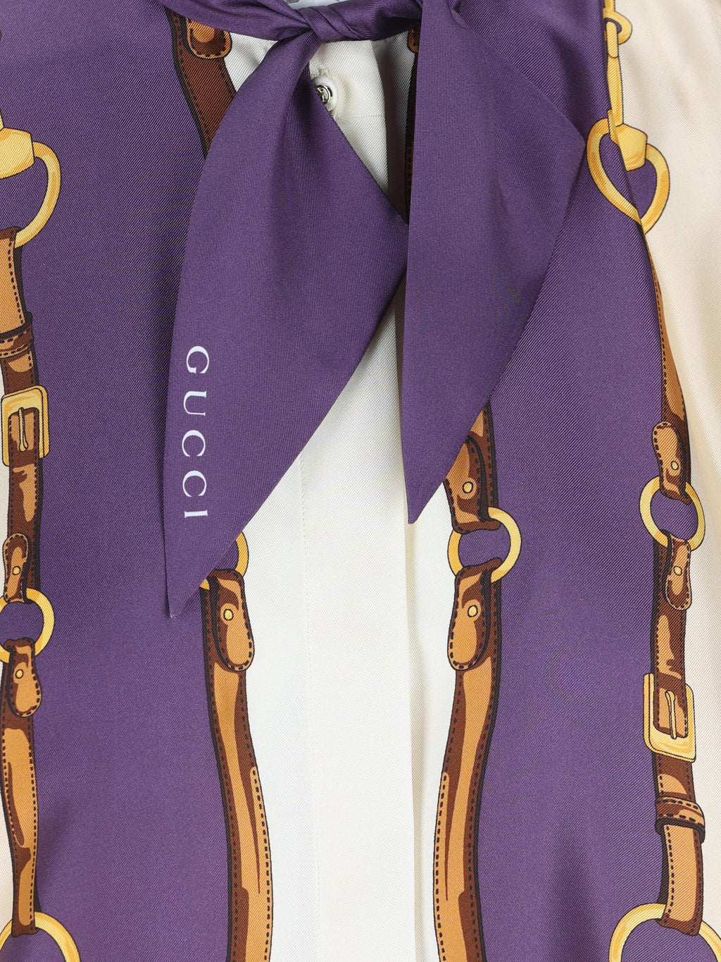 Silk Twill Shirt Gucci – Гарантія оригінальності – детальний вид