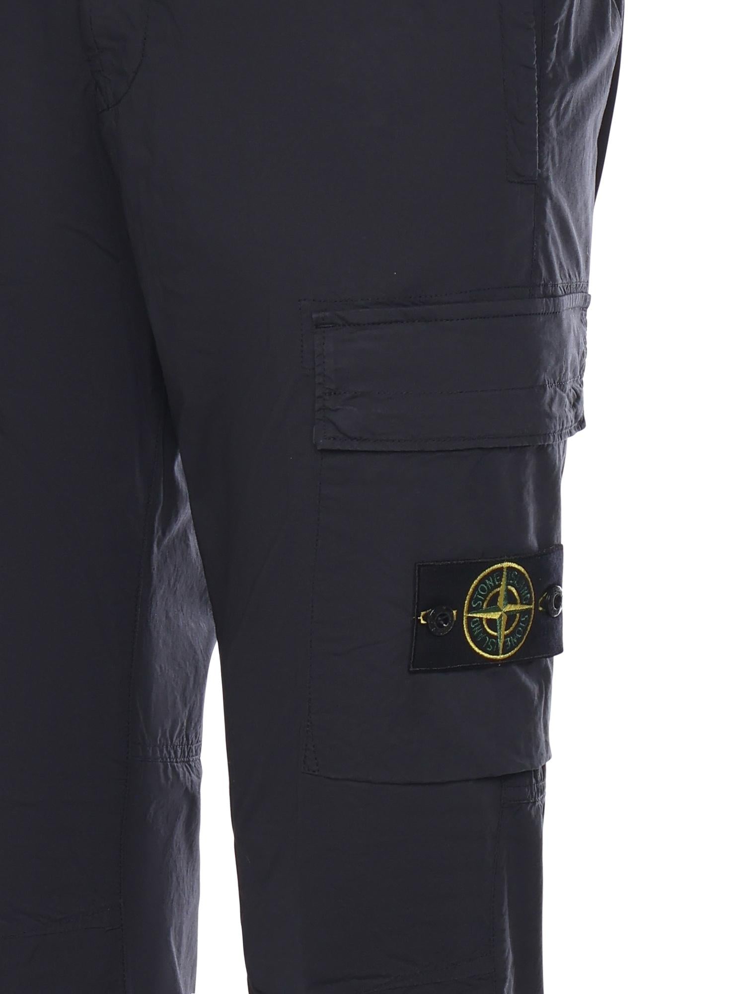 Оригінальна Pantalone Cargo In Tela DI Cotone Stone island – вид ззаду