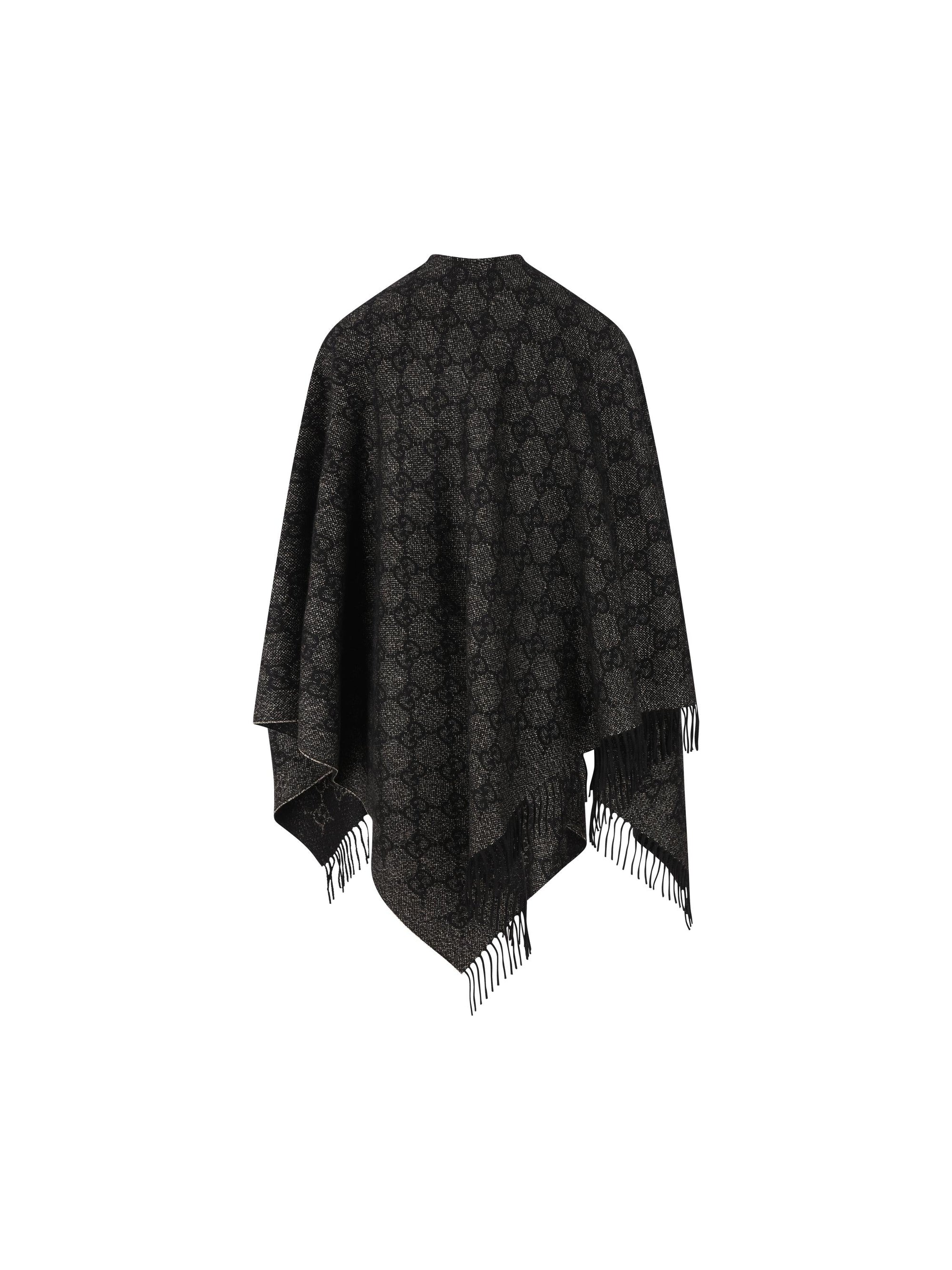 Оригінальна Mantella In Cashmere Gg Gucci – вид ззаду