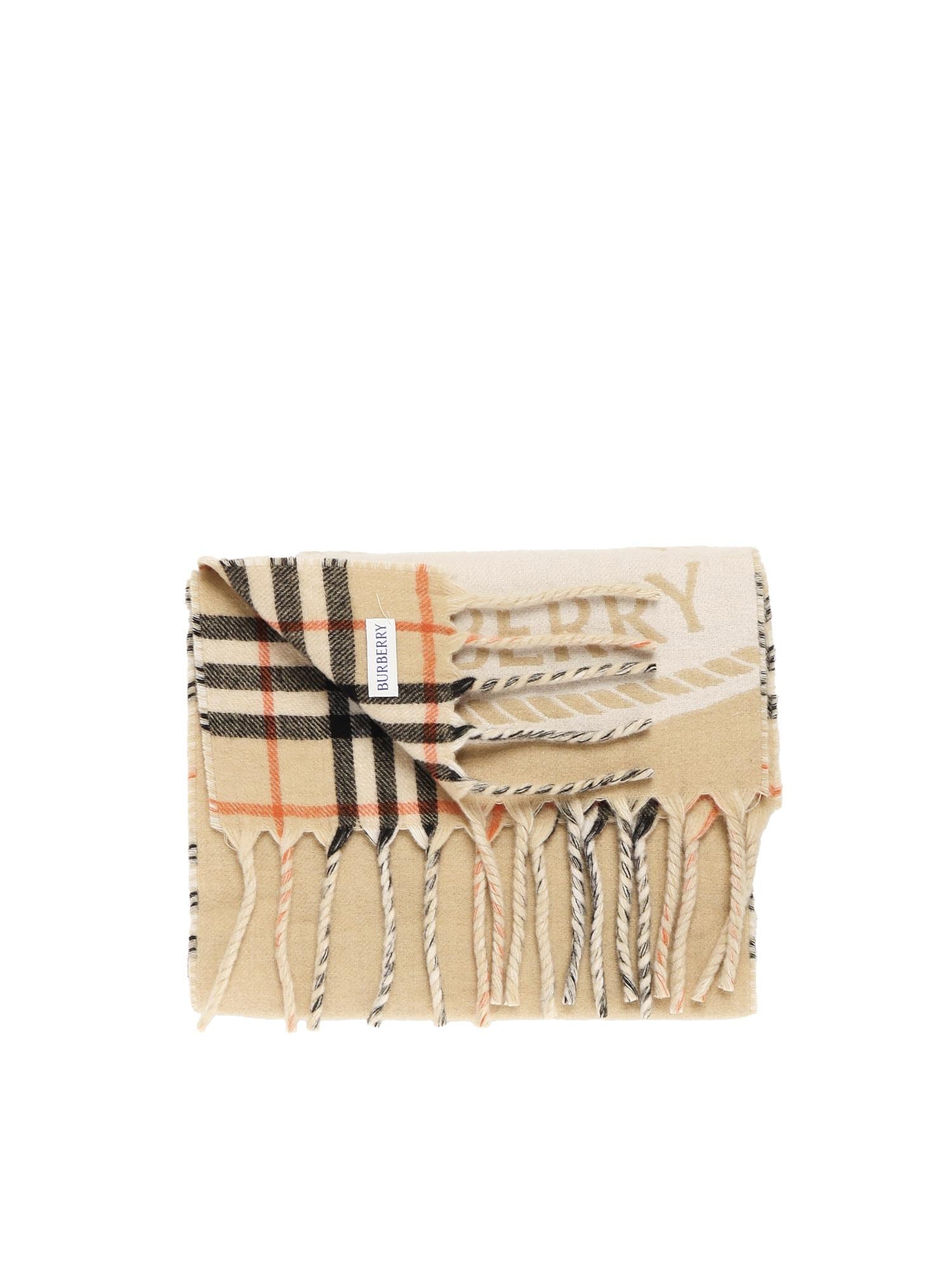 Оригінальна Sciarpa Reversibile Con Logo Burberry – детальний вид