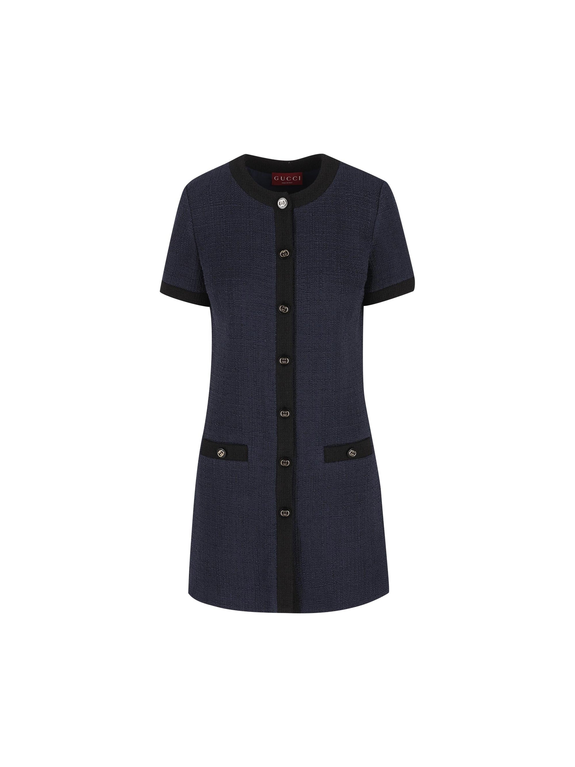 Оригінальна Wool Tweed Dress Gucci – боковий вид