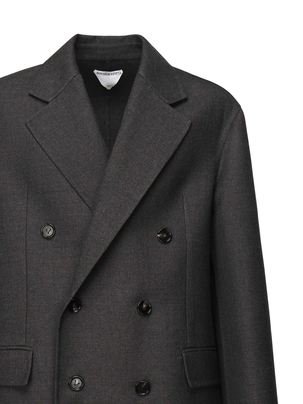 Cappotto In Lana Doppiata Bottega veneta – Гарантія оригінальності – вид ззаду
